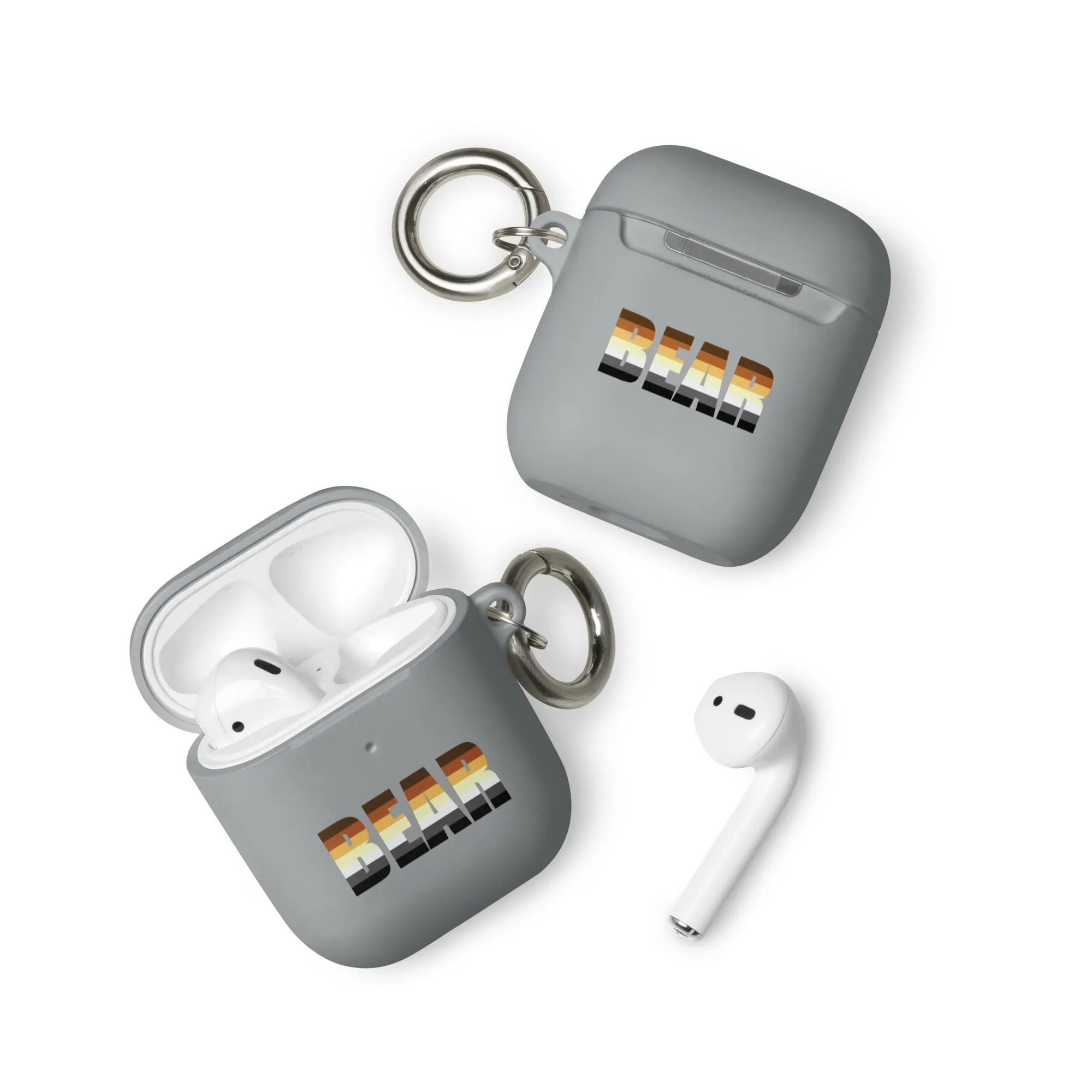 Gay Bear Pride Rubber Case for Apple AirPods