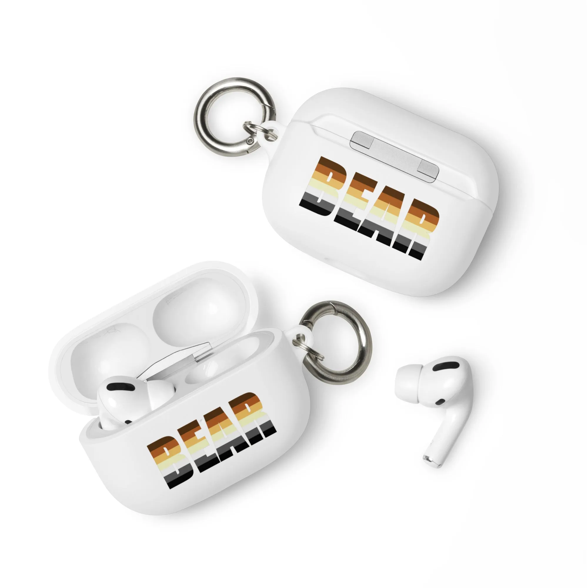 Gay Bear Pride Rubber Case for Apple AirPods