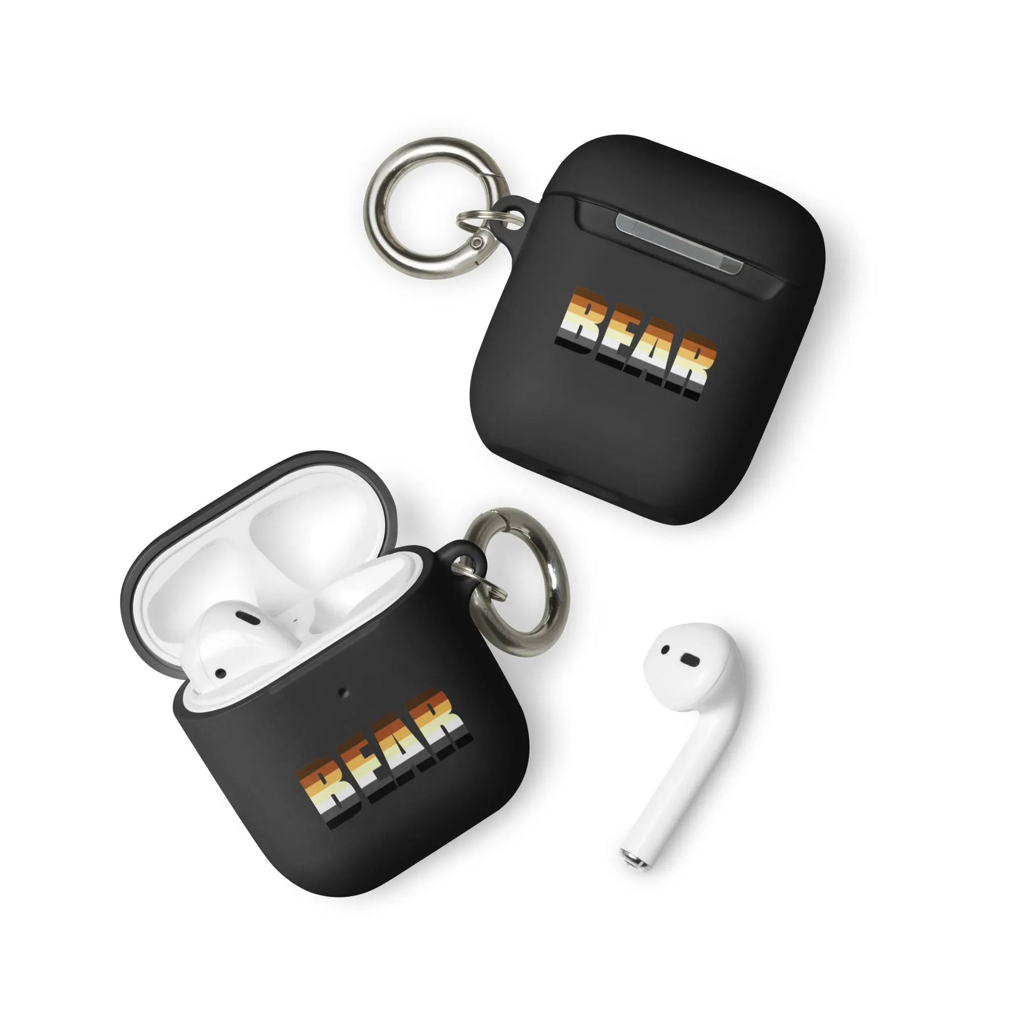 Gay Bear Pride Rubber Case for Apple AirPods