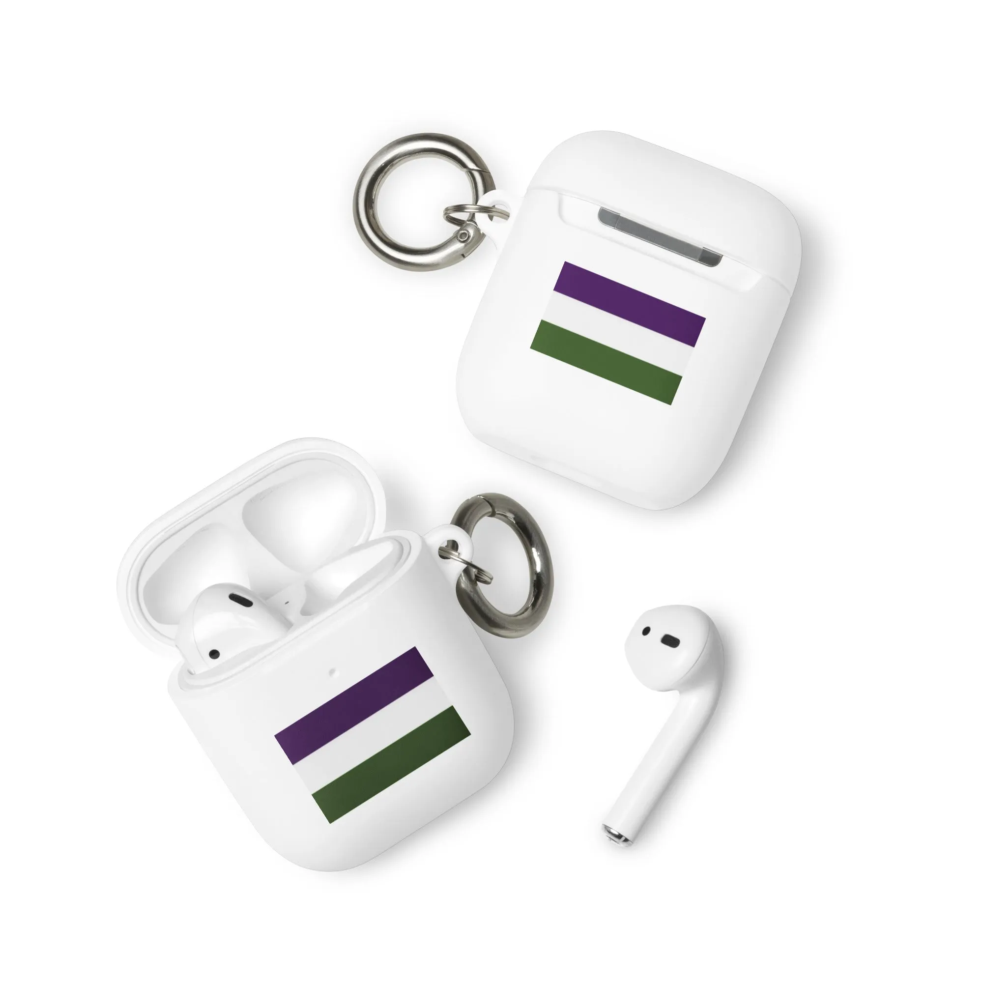Genderqueer Pride Flag Rubber Case for Apple AirPods