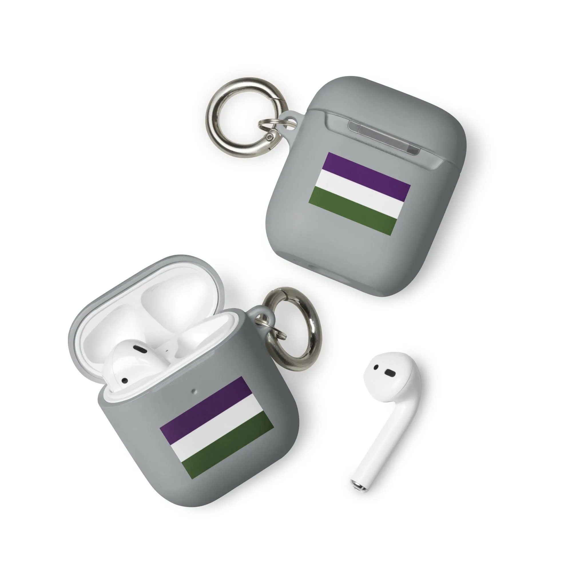 Genderqueer Pride Flag Rubber Case for Apple AirPods