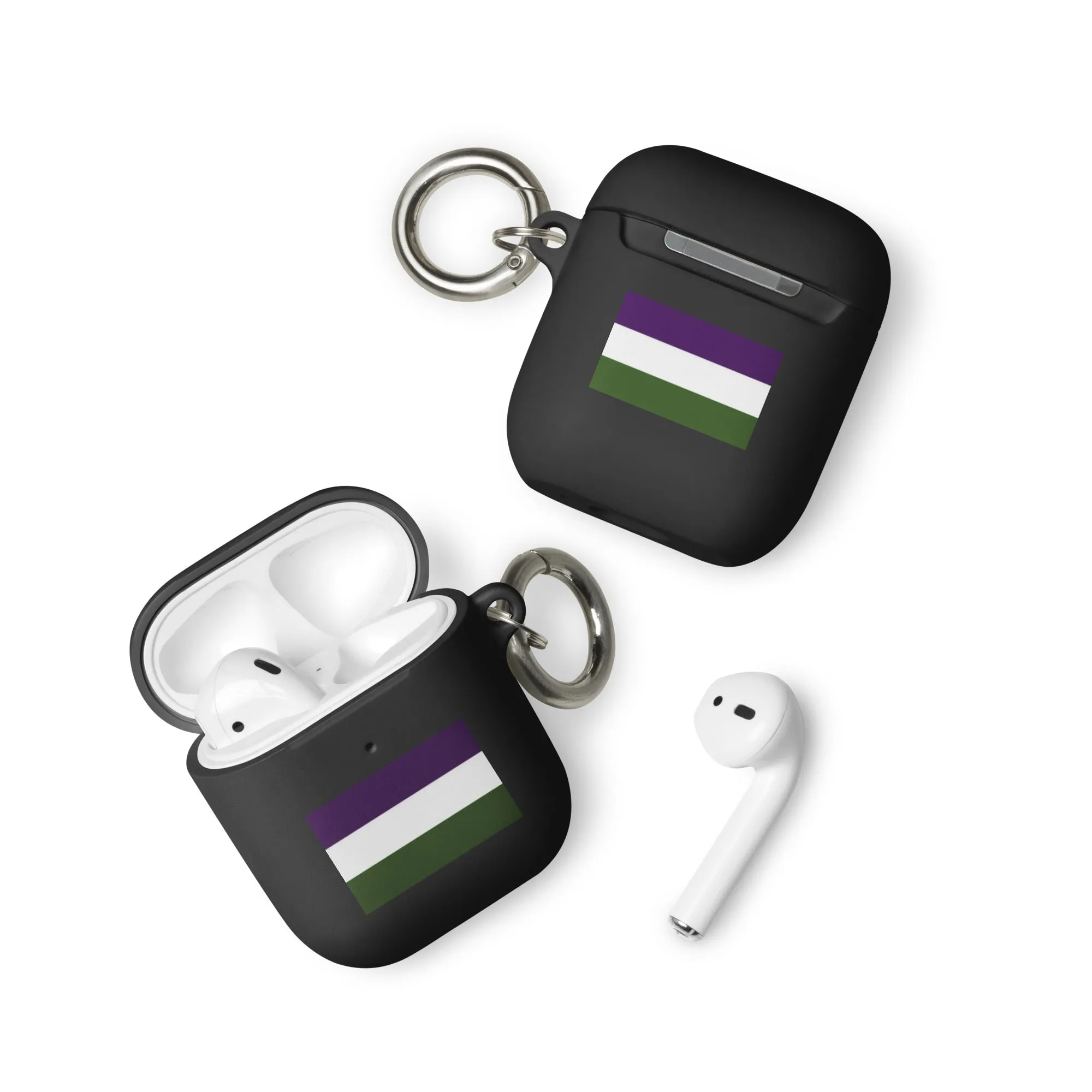 Genderqueer Pride Flag Rubber Case for Apple AirPods