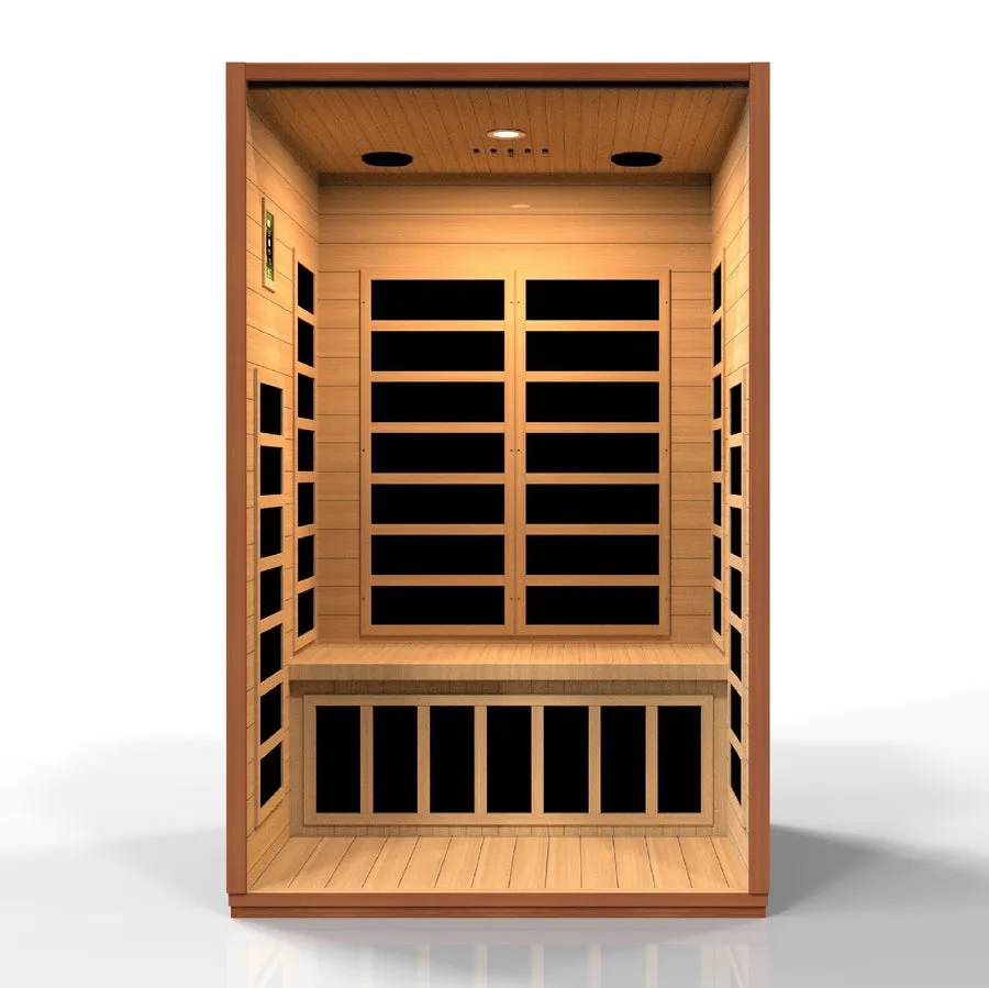 Golden Designs Cardoba 2 Person Ultra Low EMF FAR Infrared Sauna