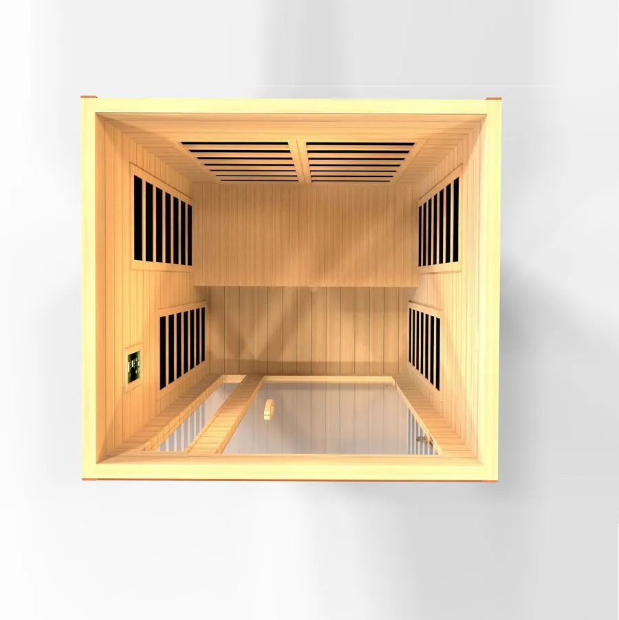 Golden Designs Cardoba 2 Person Ultra Low EMF FAR Infrared Sauna