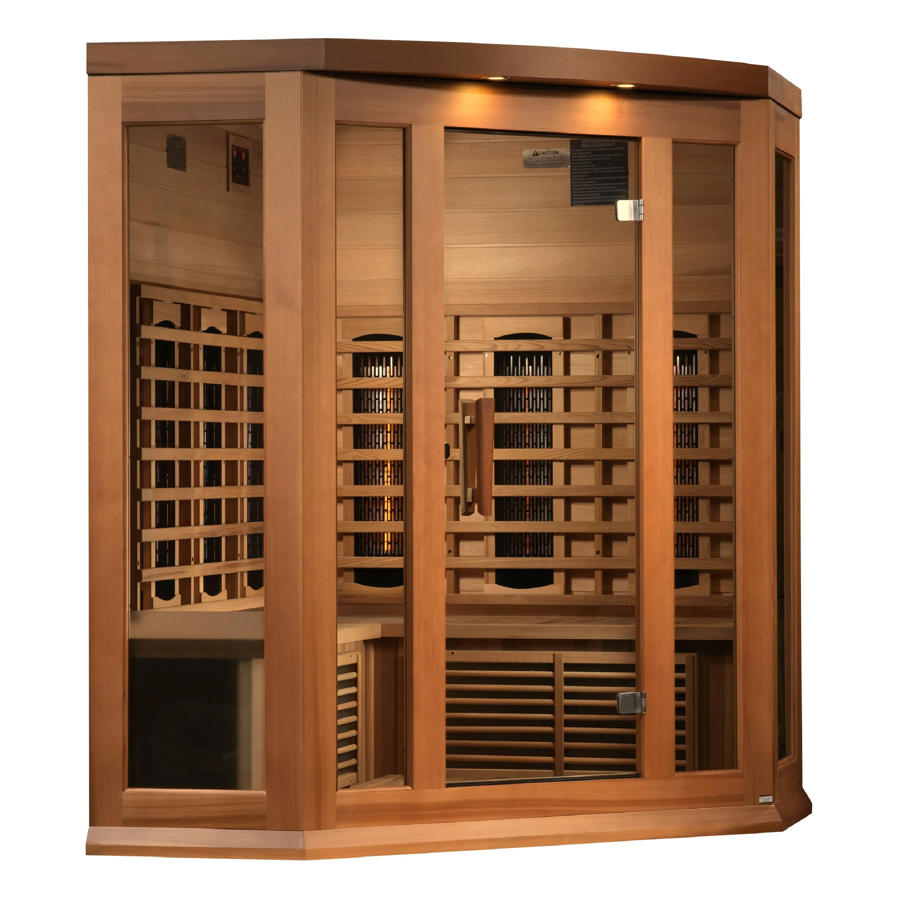 Golden Designs Maxxus 3 Person Full Spectrum Infrared Sauna - Canadian Red Cedar
