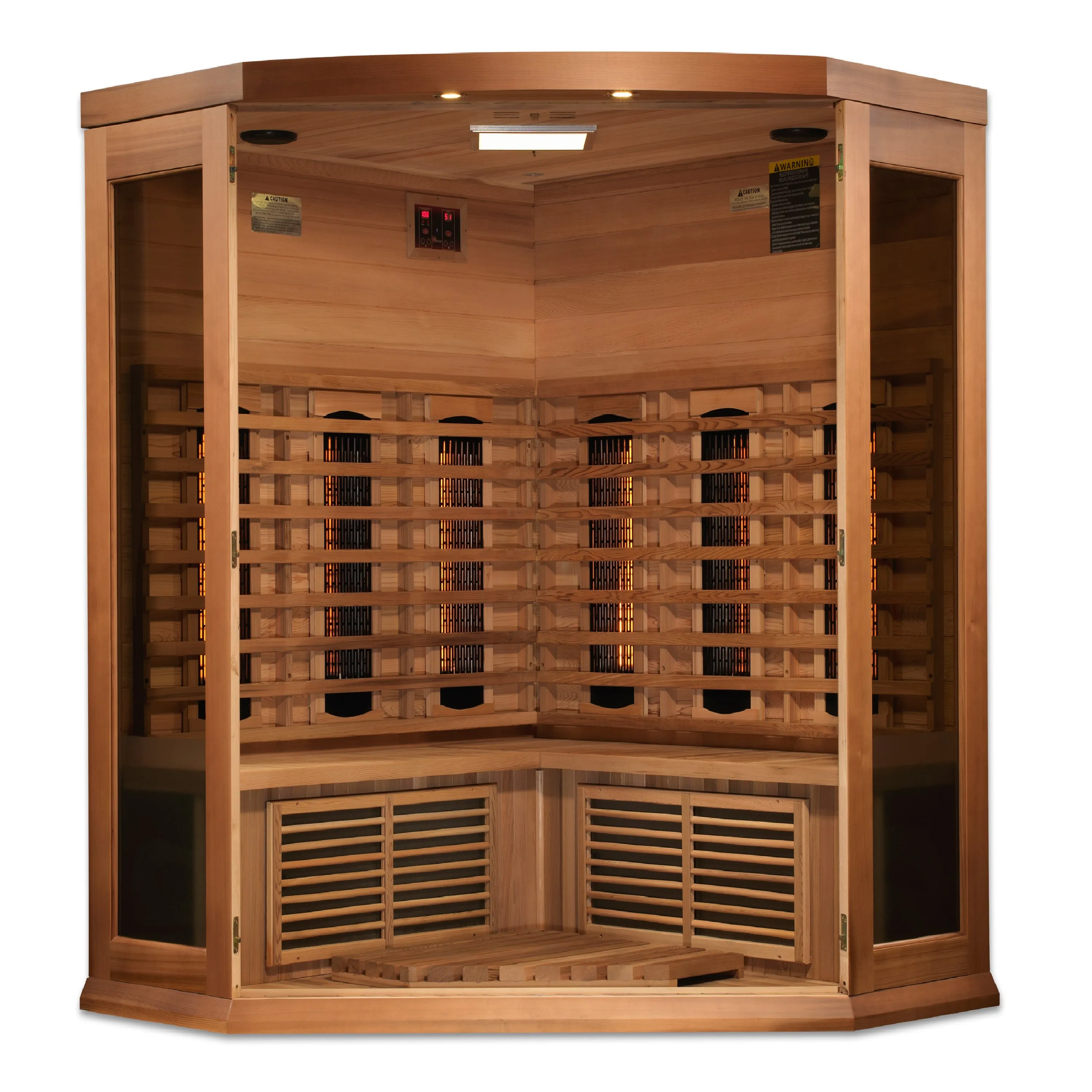 Golden Designs Maxxus 3 Person Full Spectrum Infrared Sauna - Canadian Red Cedar