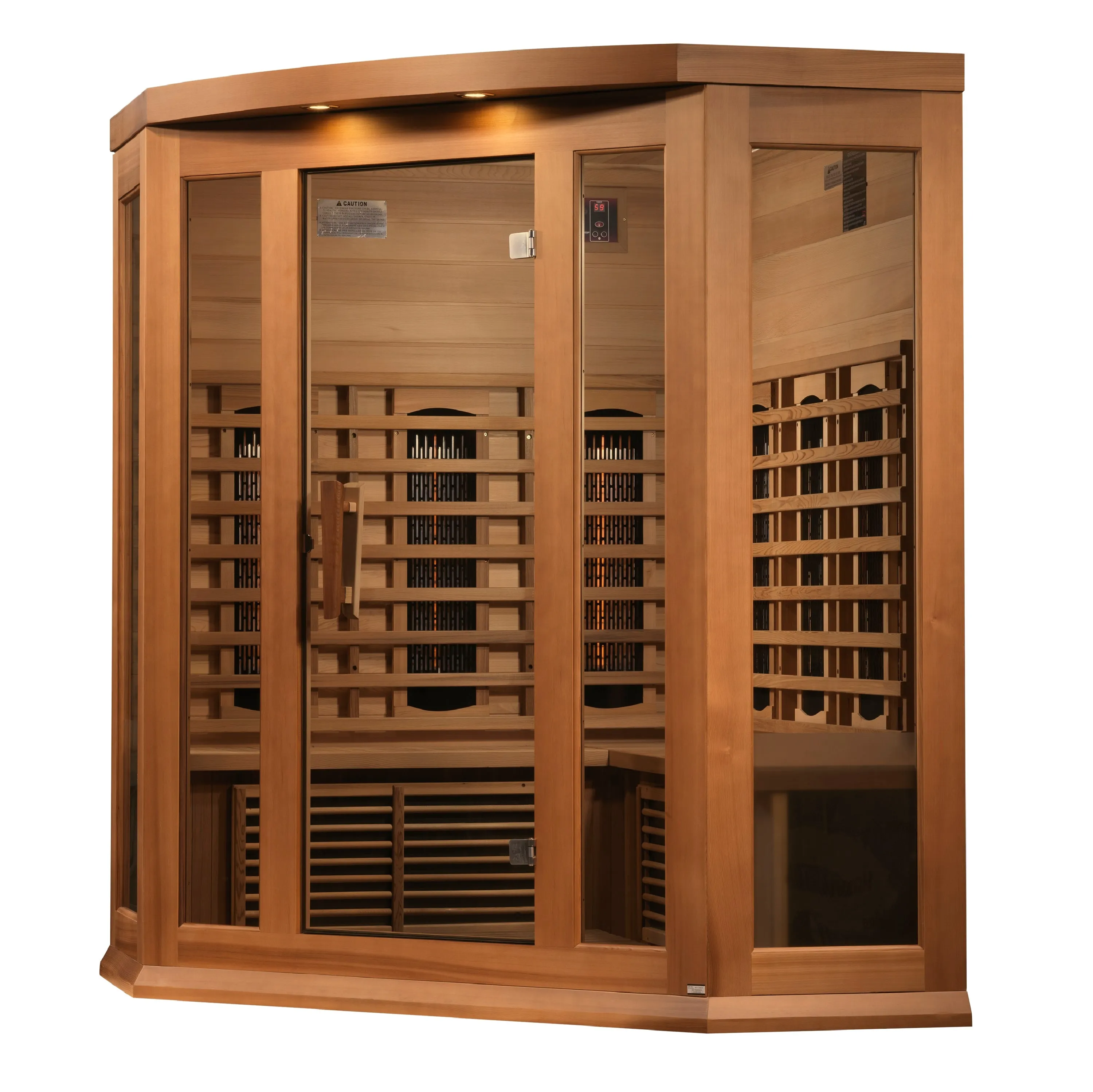 Golden Designs Maxxus 3 Person Full Spectrum Infrared Sauna - Canadian Red Cedar