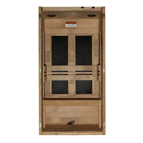 Golden Designs ***New 2024 Model*** S-Line MX-S106-01 Maxxus Ultra Low EMF FAR Infrared Sauna Canadian Hemlock
