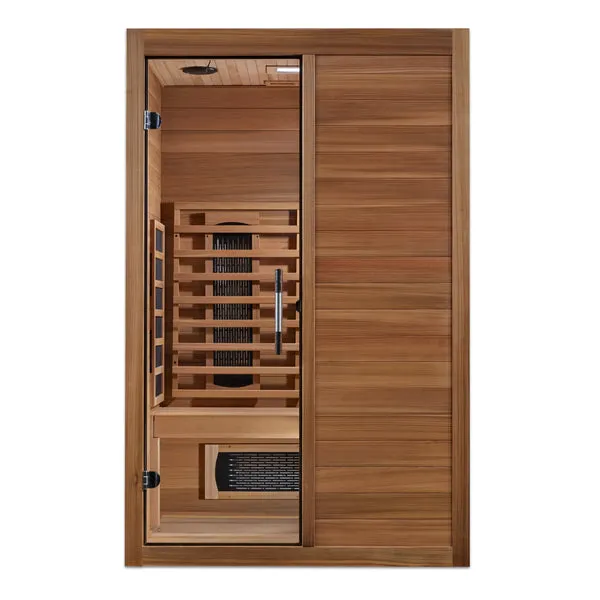 Golden Designs ***New 2024 Model***  S-Line MX-S206-01 Maxxus Full Spectrum Infrared Sauna - Pacific Cedar