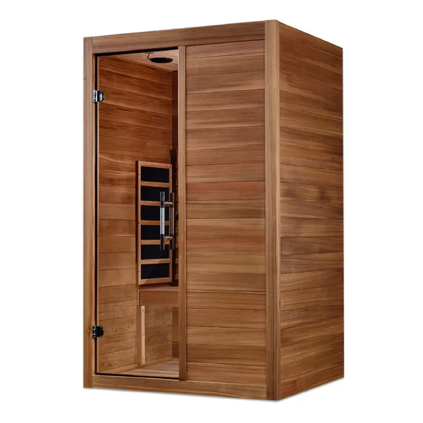 Golden Designs ***New 2024 Model***  S-Line MX-S206-01 Maxxus Full Spectrum Infrared Sauna - Pacific Cedar