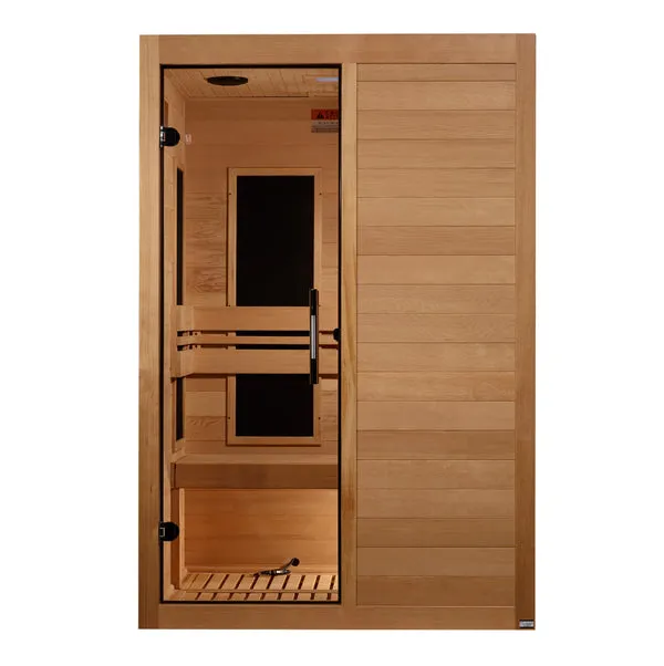 Golden Designs ***New 2024 Model*** S-Line MX-S206-01 Maxxus Low EMF FAR Infrared Sauna Canadian Hemlock