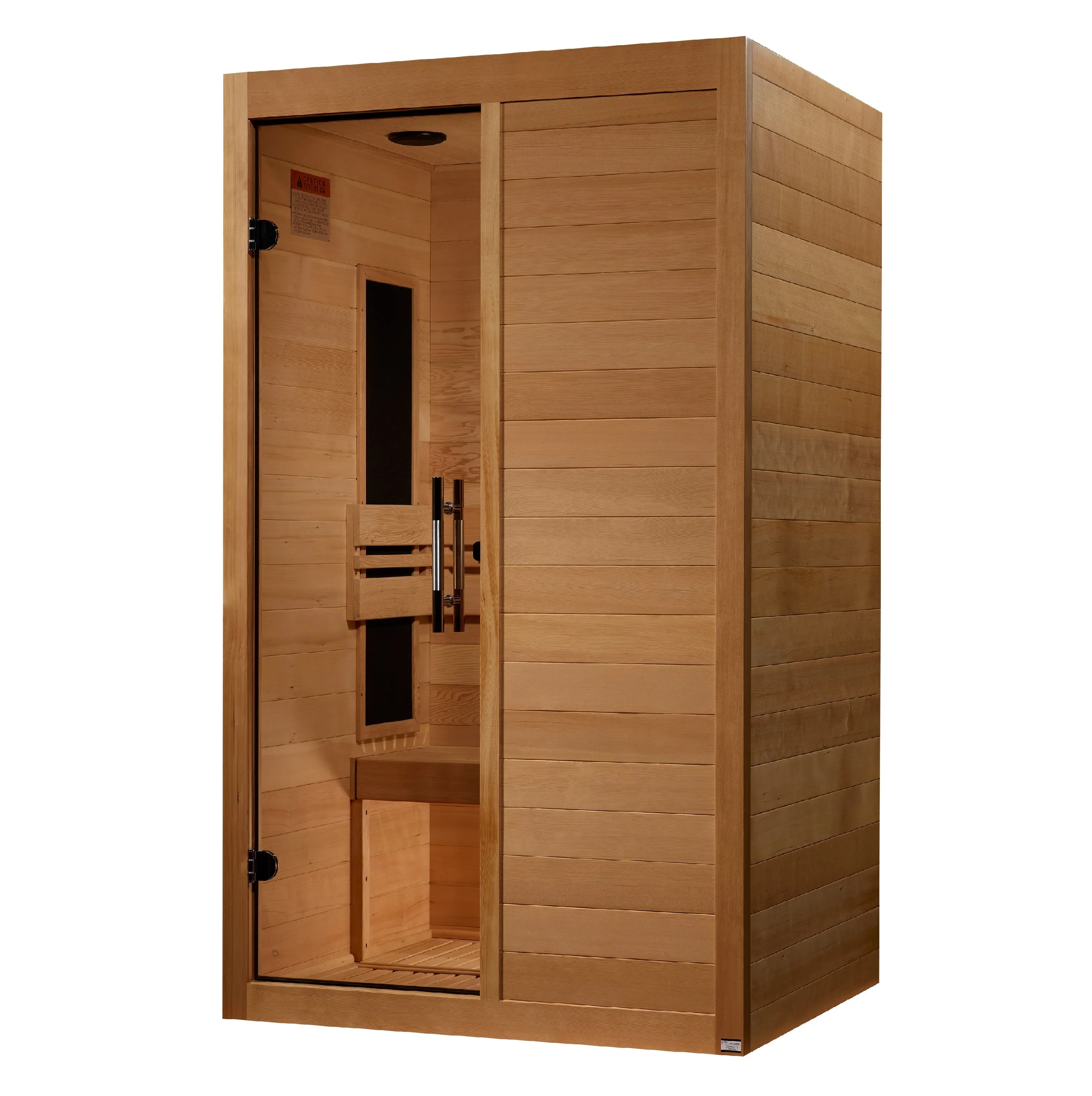 Golden Designs ***New 2024 Model*** S-Line MX-S206-01 Maxxus Low EMF FAR Infrared Sauna Canadian Hemlock