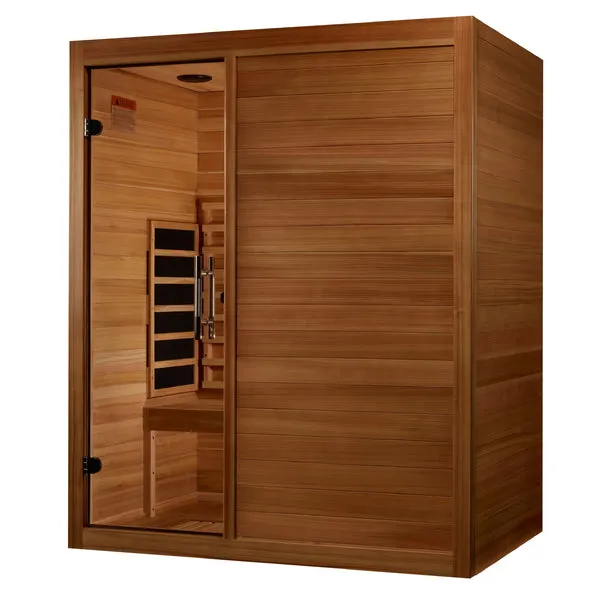 Golden Designs ***New 2024 Model*** S-Line MX-S306-01 Maxxus Full Spectrum Infrared Sauna - Pacific Cedar