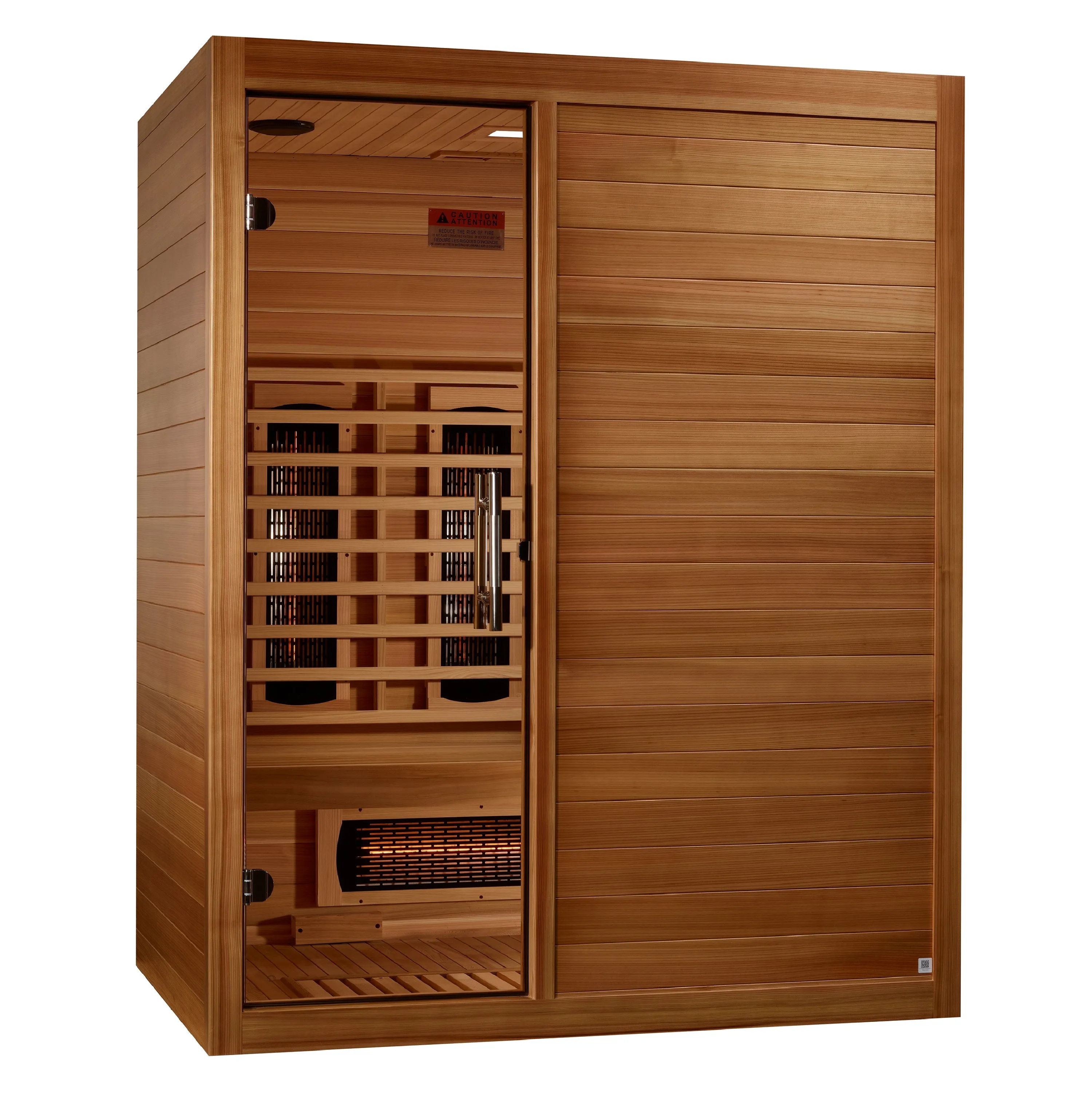 Golden Designs ***New 2024 Model*** S-Line MX-S306-01 Maxxus Full Spectrum Infrared Sauna - Pacific Cedar