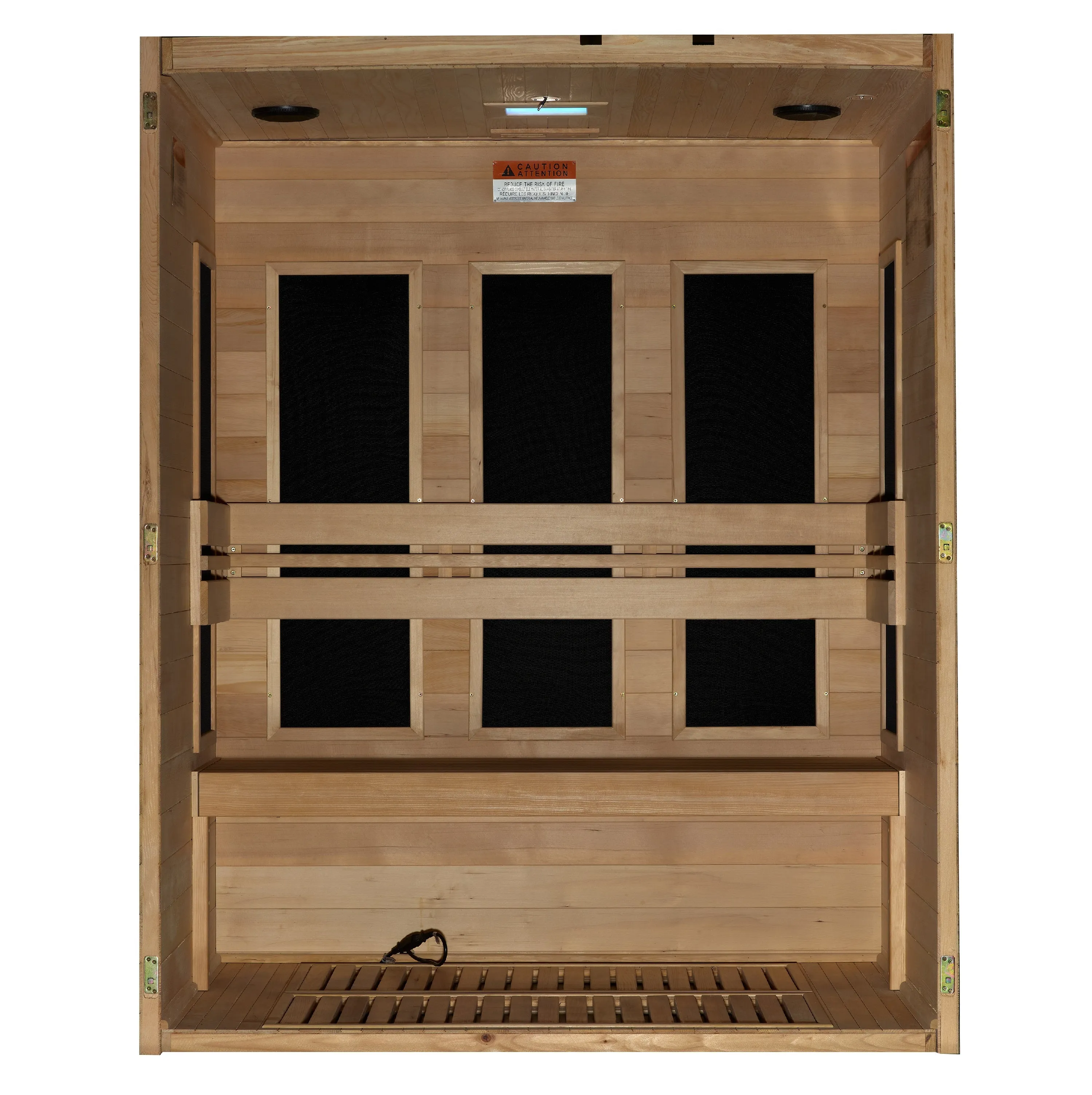 Golden Designs ***New 2024 Model*** S-Line MX-S306-01 Maxxus Ultra Low EMF FAR Infrared Sauna Canadian Hemlock