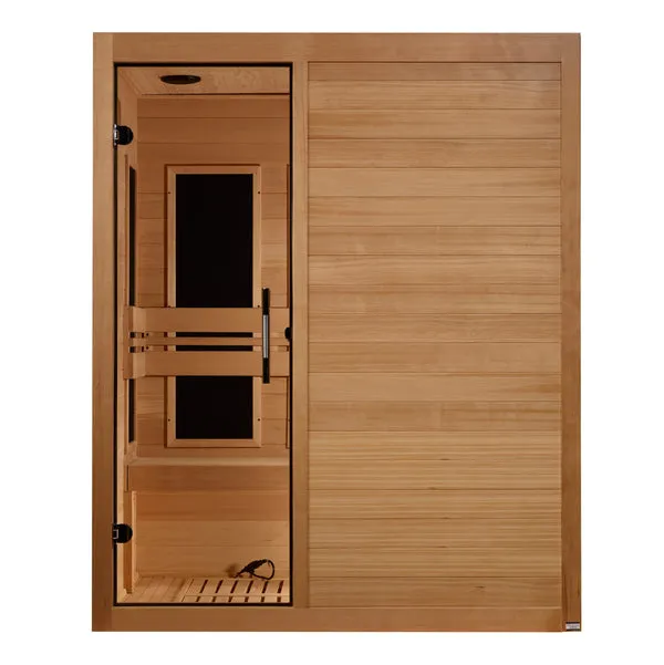 Golden Designs ***New 2024 Model*** S-Line MX-S306-01 Maxxus Ultra Low EMF FAR Infrared Sauna Canadian Hemlock