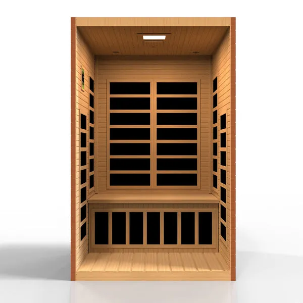 Golden Designs Santiago 2 Person Ultra Low EMF FAR Infrared Sauna