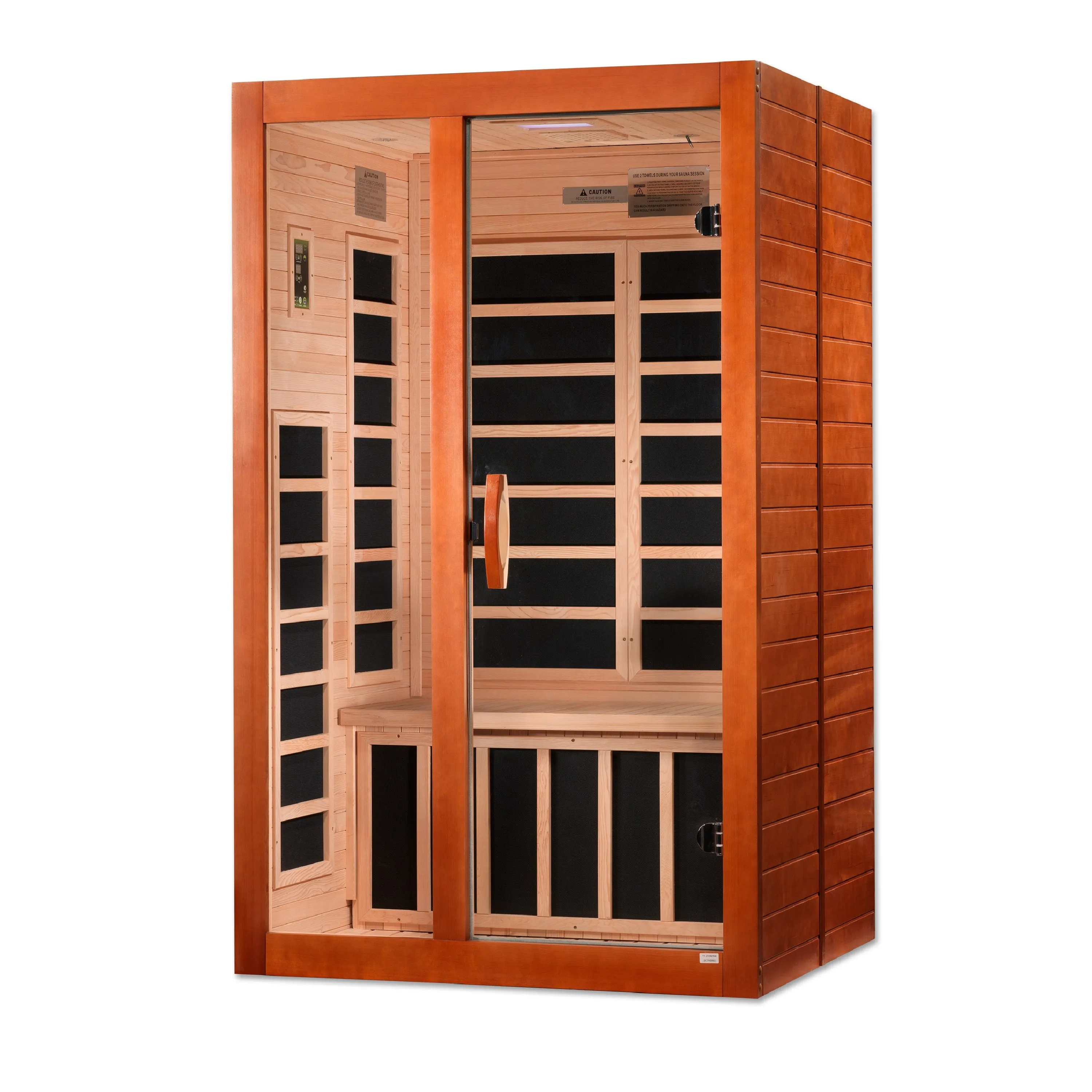 Golden Designs Santiago 2 Person Ultra Low EMF FAR Infrared Sauna