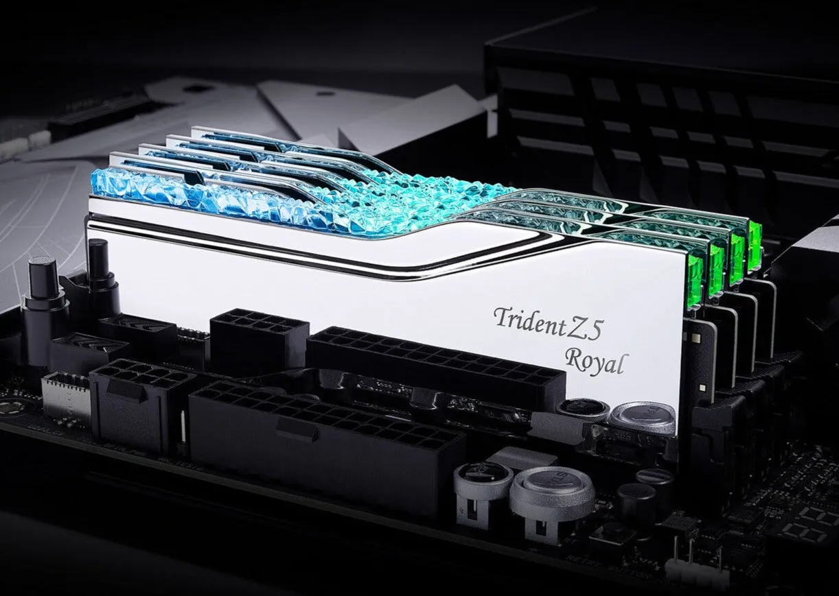 G.SKILL 32GB Kit (2x16GB) Trident Z5 ROYAL RGB Silver F5-7600J3646G16GX2-TR5S DDR5 7600MHz Memory