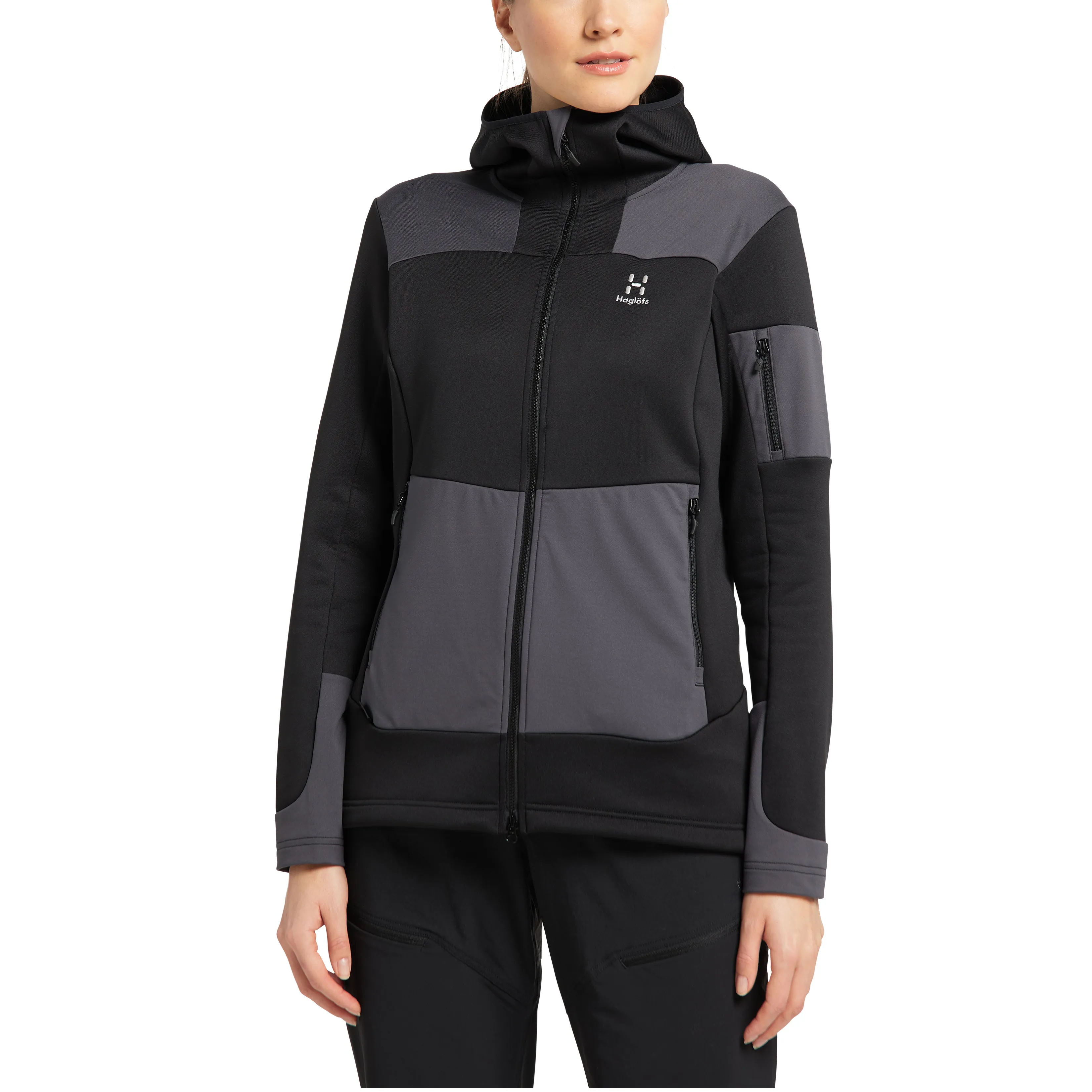 Haglöfs Astral Hood Women&#x27;s True Black/Magnetite | Buy Haglöfs Astral Hood Women&#x27;s True Black/Magnetite here | Outnorth