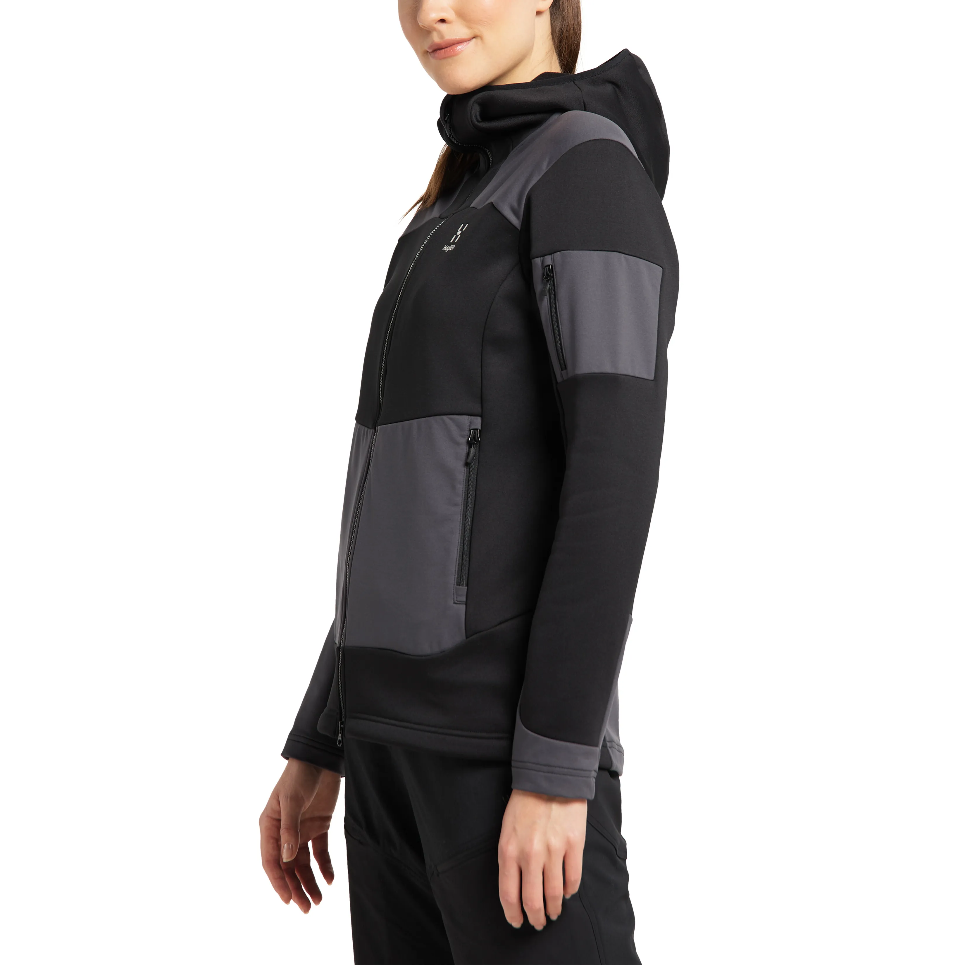 Haglöfs Astral Hood Women&#x27;s True Black/Magnetite | Buy Haglöfs Astral Hood Women&#x27;s True Black/Magnetite here | Outnorth