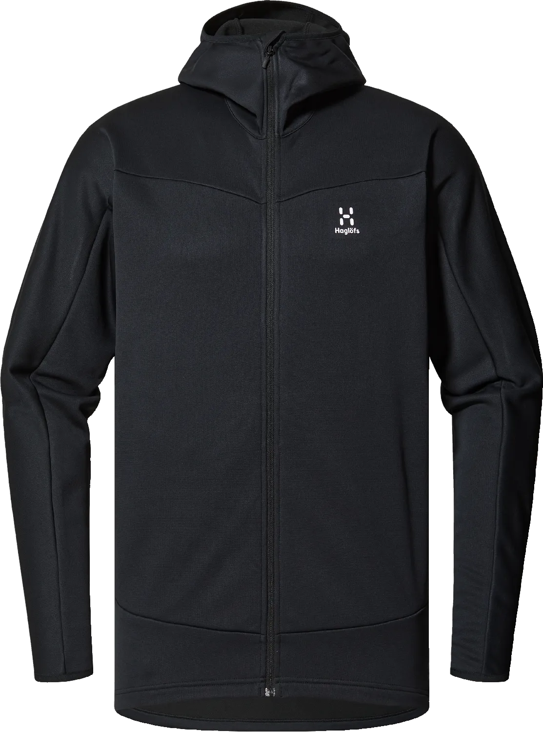 Haglöfs Men&#x27;s Frost Mid Hood True Black Solid | Buy Haglöfs Men&#x27;s Frost Mid Hood True Black Solid here | Outnorth
