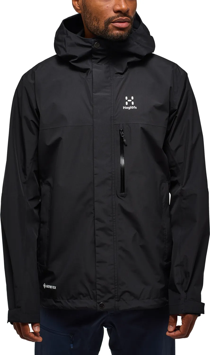 Haglöfs Men&#x27;s Lark GORE-TEX Jacket True Black | Buy Haglöfs Men&#x27;s Lark GORE-TEX Jacket True Black here | Outnorth