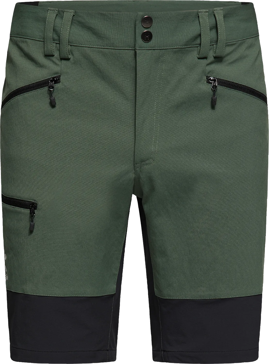 Haglöfs Men&#x27;s Mid Slim Shorts Fjell Green/True Black | Buy Haglöfs Men&#x27;s Mid Slim Shorts Fjell Green/True Black here | Outnorth