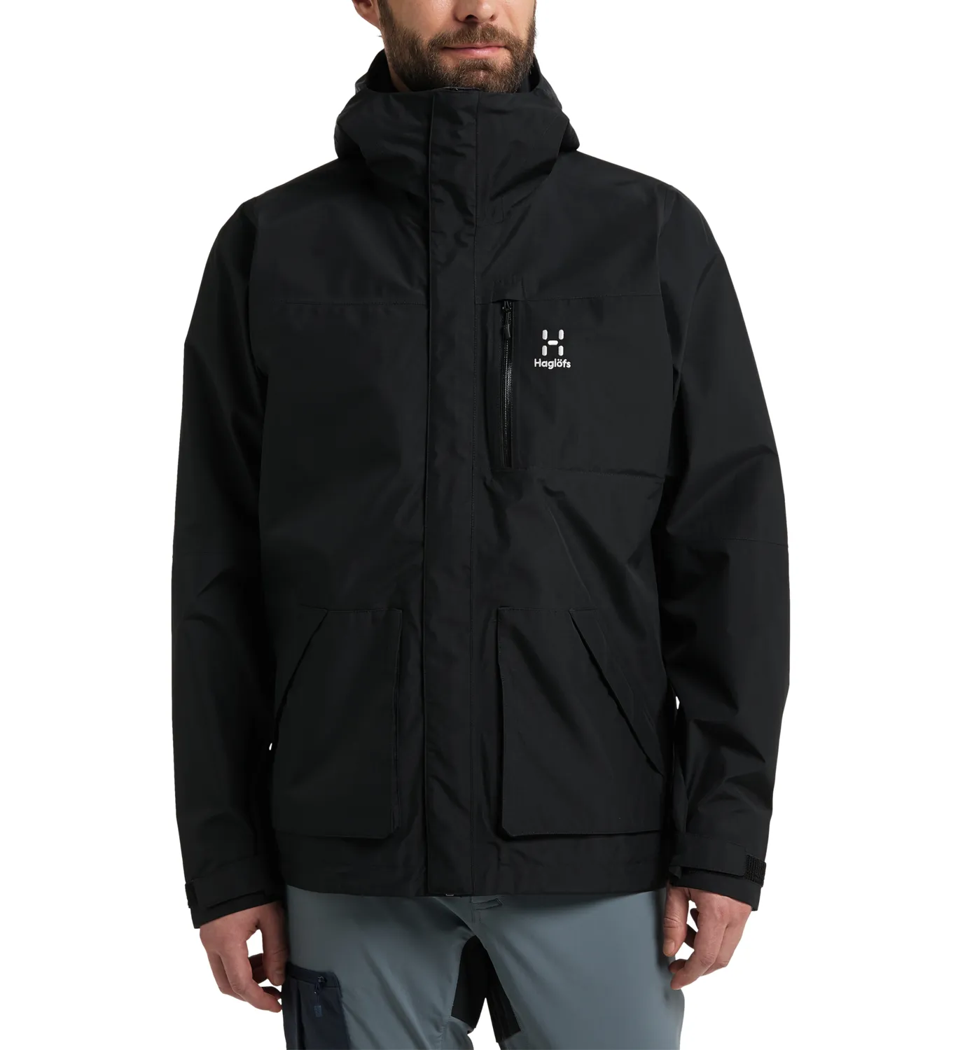 Haglöfs Men&#x27;s Vide Gore-Tex Jacket True Black | Buy Haglöfs Men&#x27;s Vide Gore-Tex Jacket True Black here | Outnorth