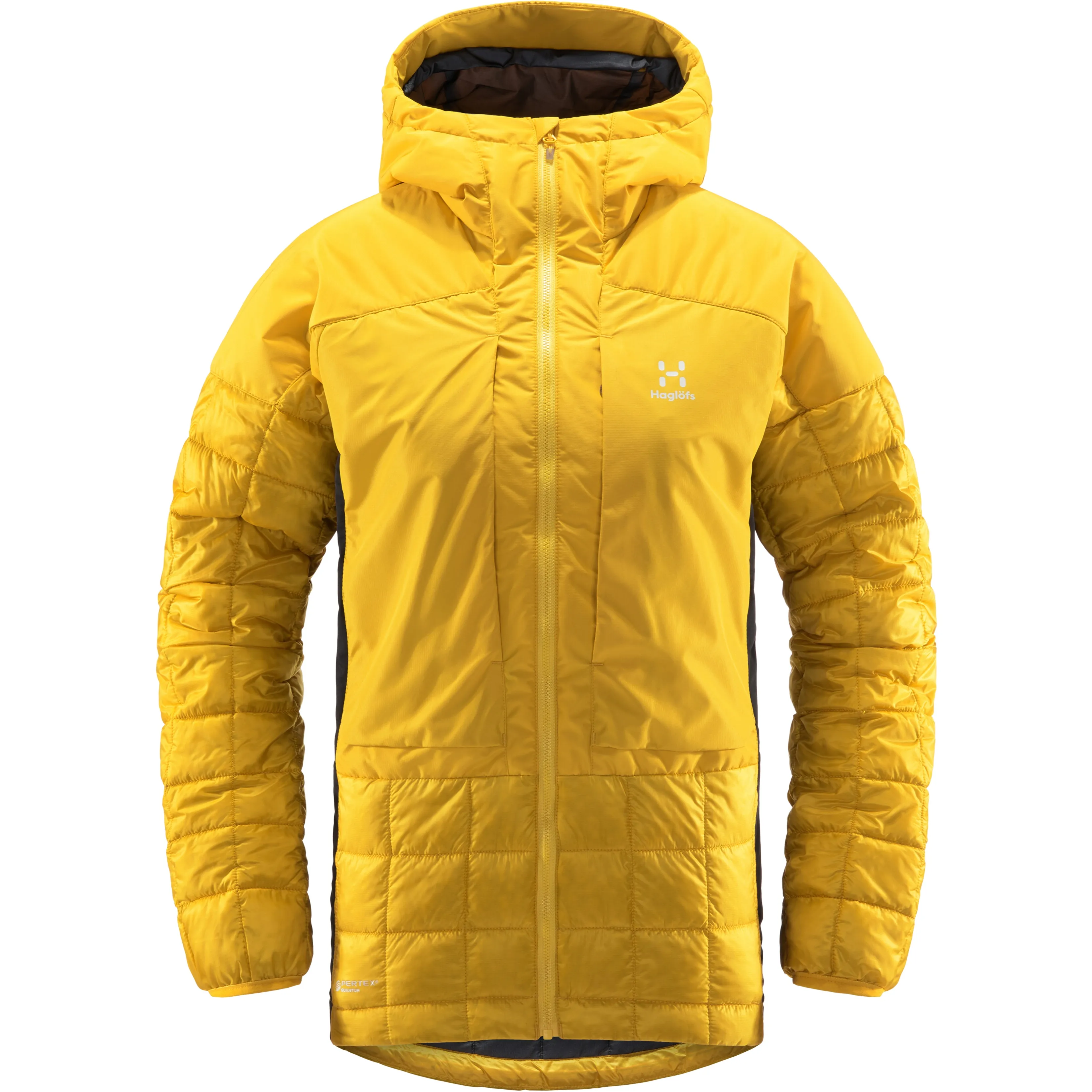 Haglöfs Nordic Mimic Hood Women Pumpkin Yellow/True Black | Buy Haglöfs Nordic Mimic Hood Women Pumpkin Yellow/True Black here | Outnorth