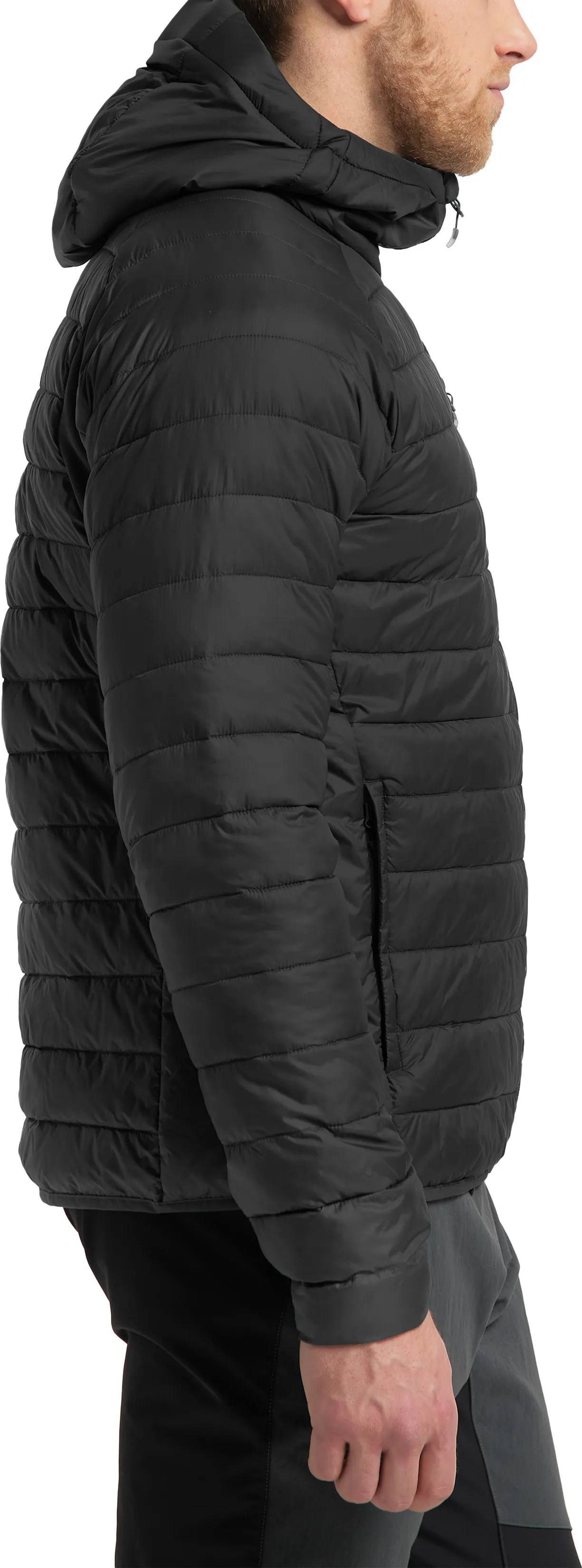 Haglöfs Spire Mimic Hood Men True Black Solid | Buy Haglöfs Spire Mimic Hood Men True Black Solid here | Outnorth