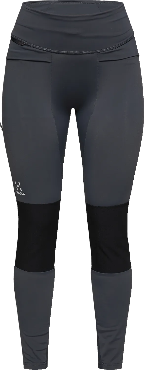Haglöfs Women&#x27;s Luna Tights Magnetite/True Black | Buy Haglöfs Women&#x27;s Luna Tights Magnetite/True Black here | Outnorth