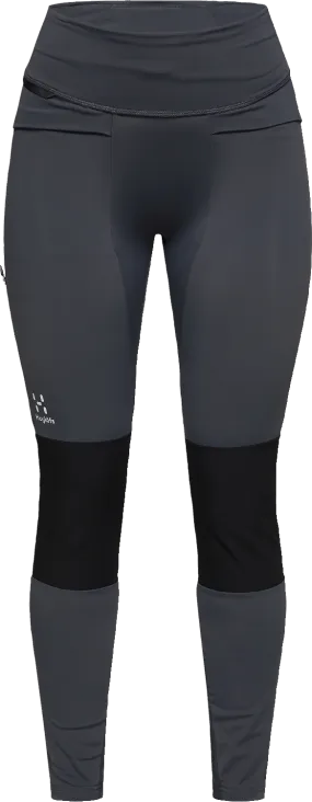 Haglöfs Women&#x27;s Luna Tights Magnetite/True Black | Buy Haglöfs Women&#x27;s Luna Tights Magnetite/True Black here | Outnorth