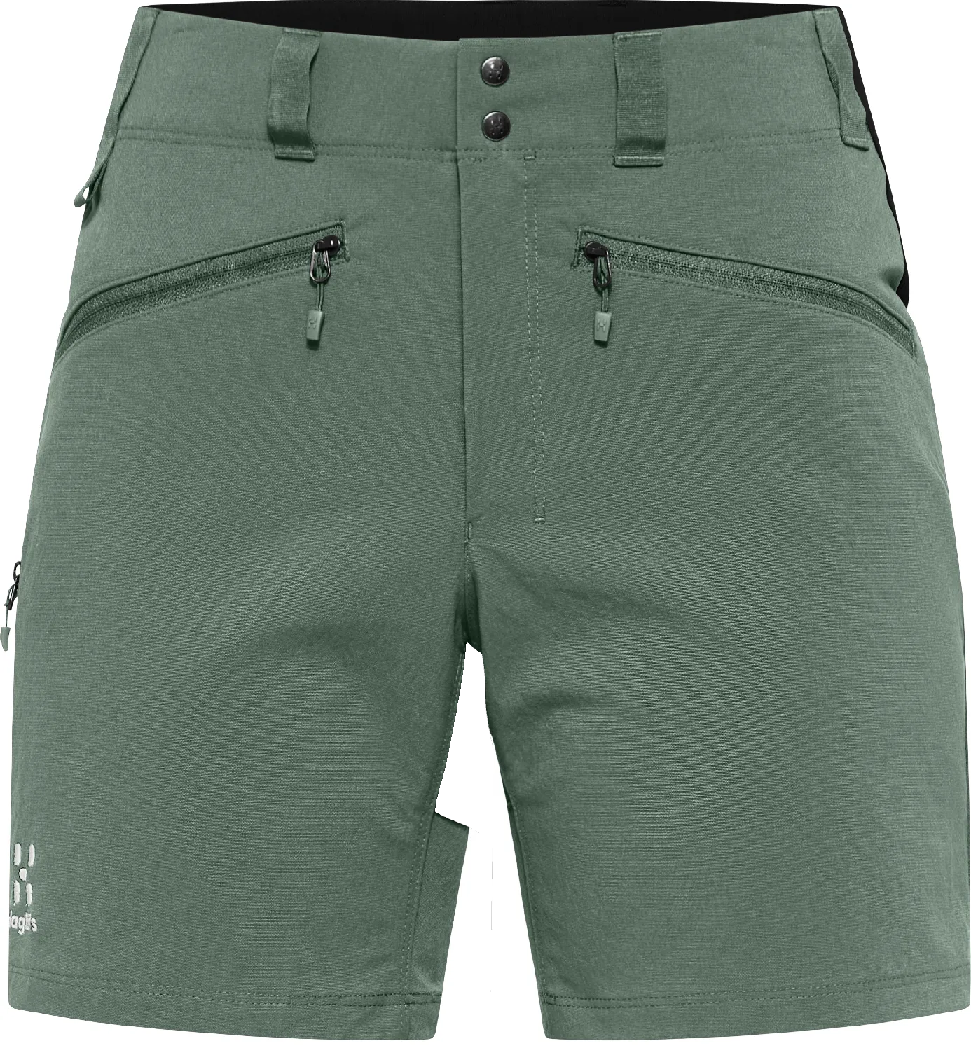 Haglöfs Women&#x27;s Mid Standard Shorts Fjell Green/True Black | Buy Haglöfs Women&#x27;s Mid Standard Shorts Fjell Green/True Black here | Outnorth