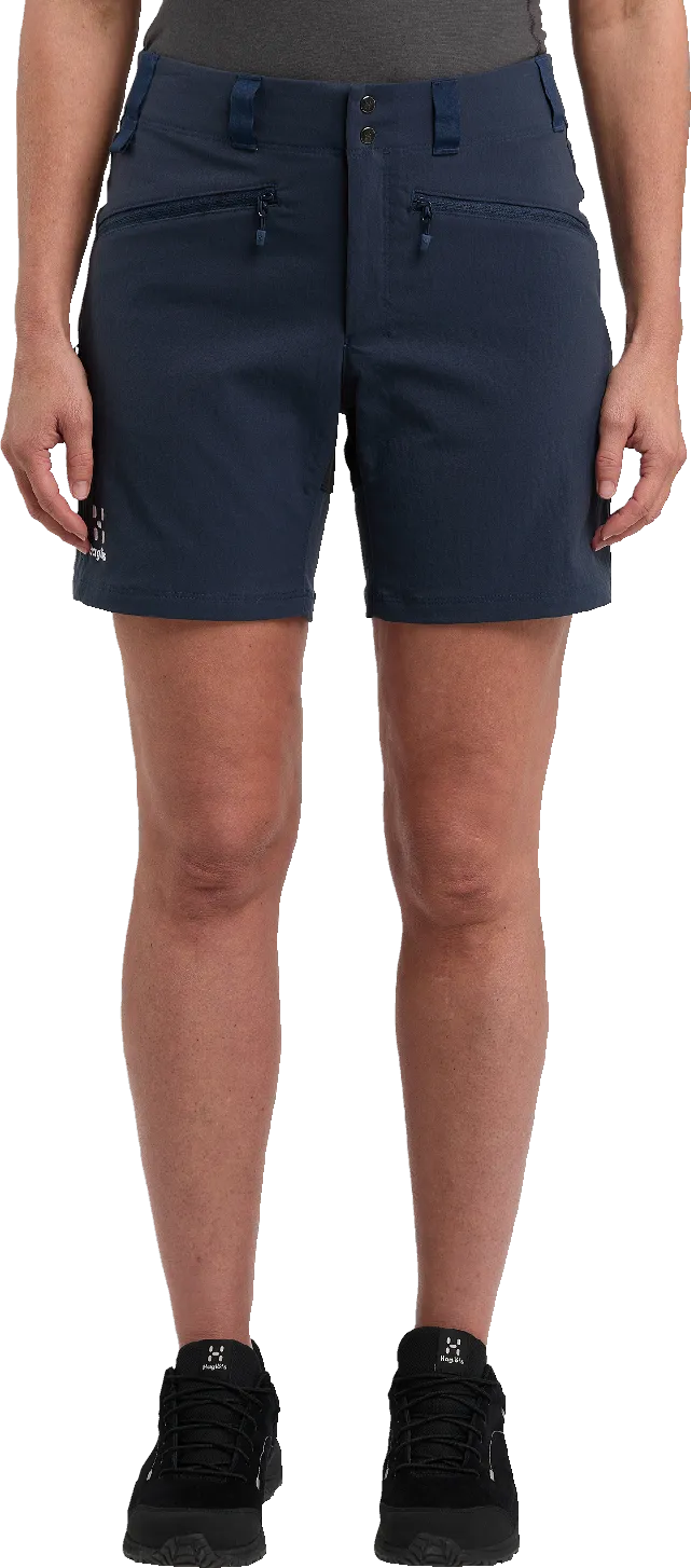 Haglöfs Women&#x27;s Mid Standard Shorts Tarn Blue/True Black | Buy Haglöfs Women&#x27;s Mid Standard Shorts Tarn Blue/True Black here | Outnorth