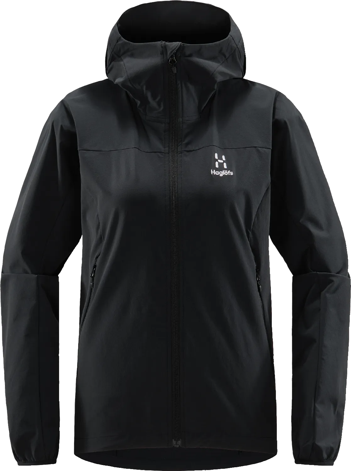Haglöfs Women&#x27;s Move Softshell Hood True Black | Buy Haglöfs Women&#x27;s Move Softshell Hood True Black here | Outnorth