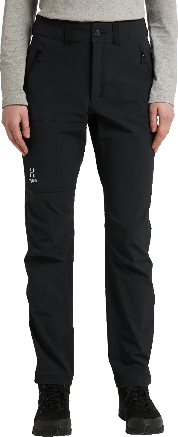 Haglöfs Women&#x27;s Move Softshell Standard Pant True Black | Buy Haglöfs Women&#x27;s Move Softshell Standard Pant True Black here | Outnorth