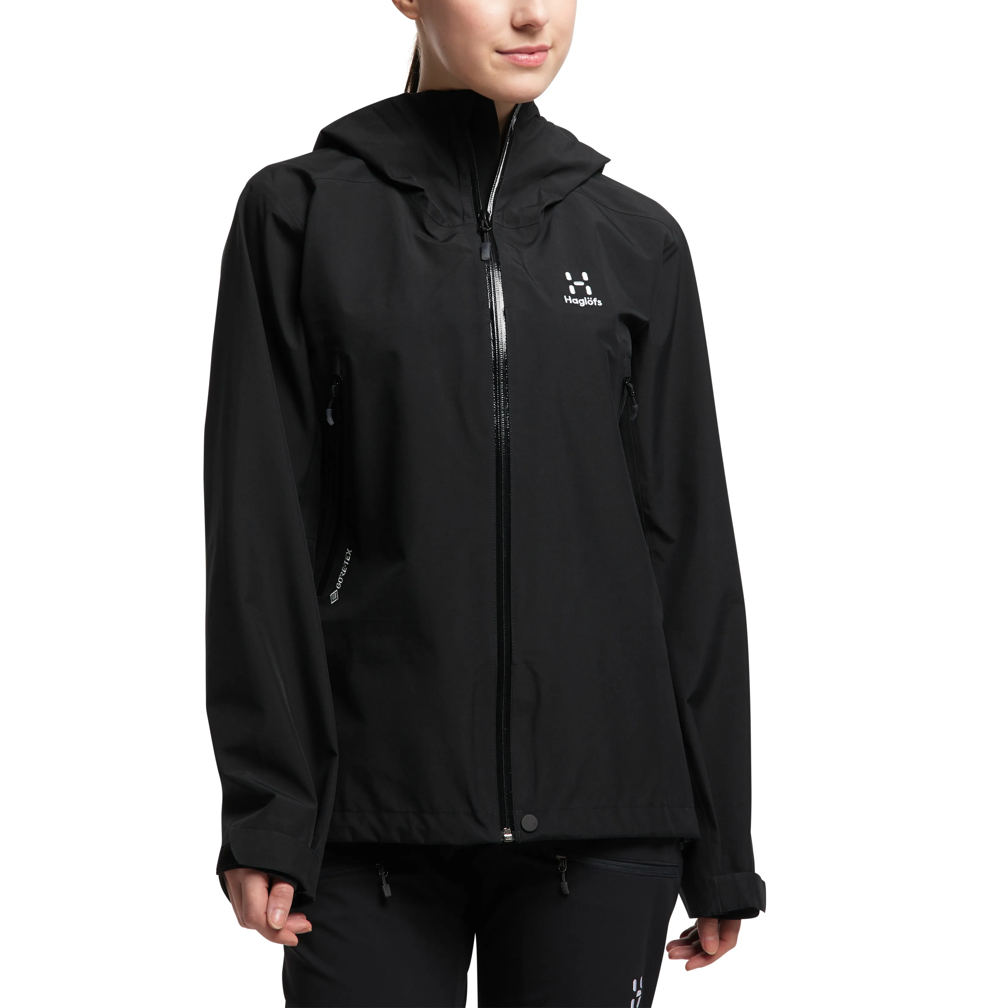 Haglöfs Women&#x27;s Roc Gore-Tex Jacket True Black | Buy Haglöfs Women&#x27;s Roc Gore-Tex Jacket True Black here | Outnorth