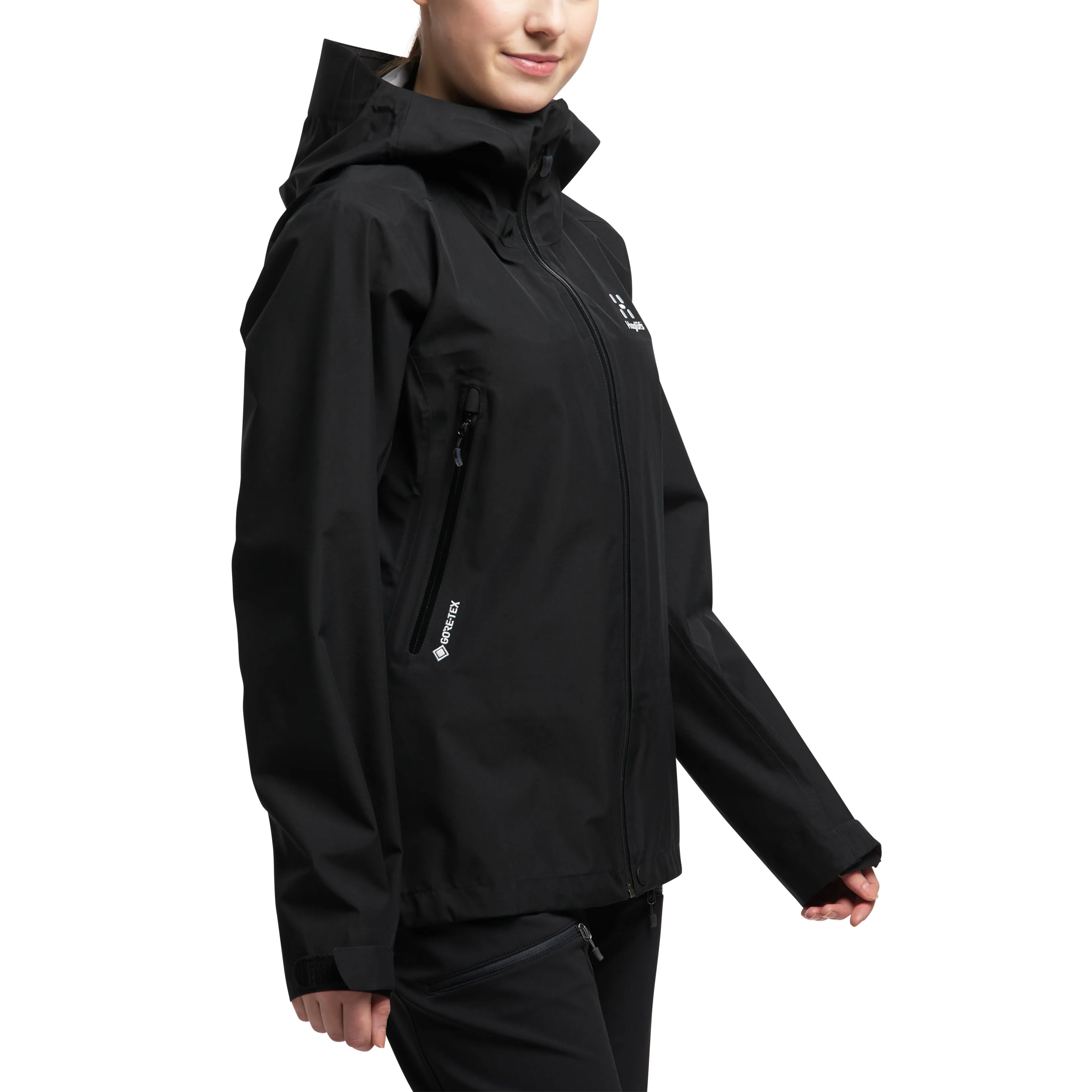 Haglöfs Women&#x27;s Roc Gore-Tex Jacket True Black | Buy Haglöfs Women&#x27;s Roc Gore-Tex Jacket True Black here | Outnorth
