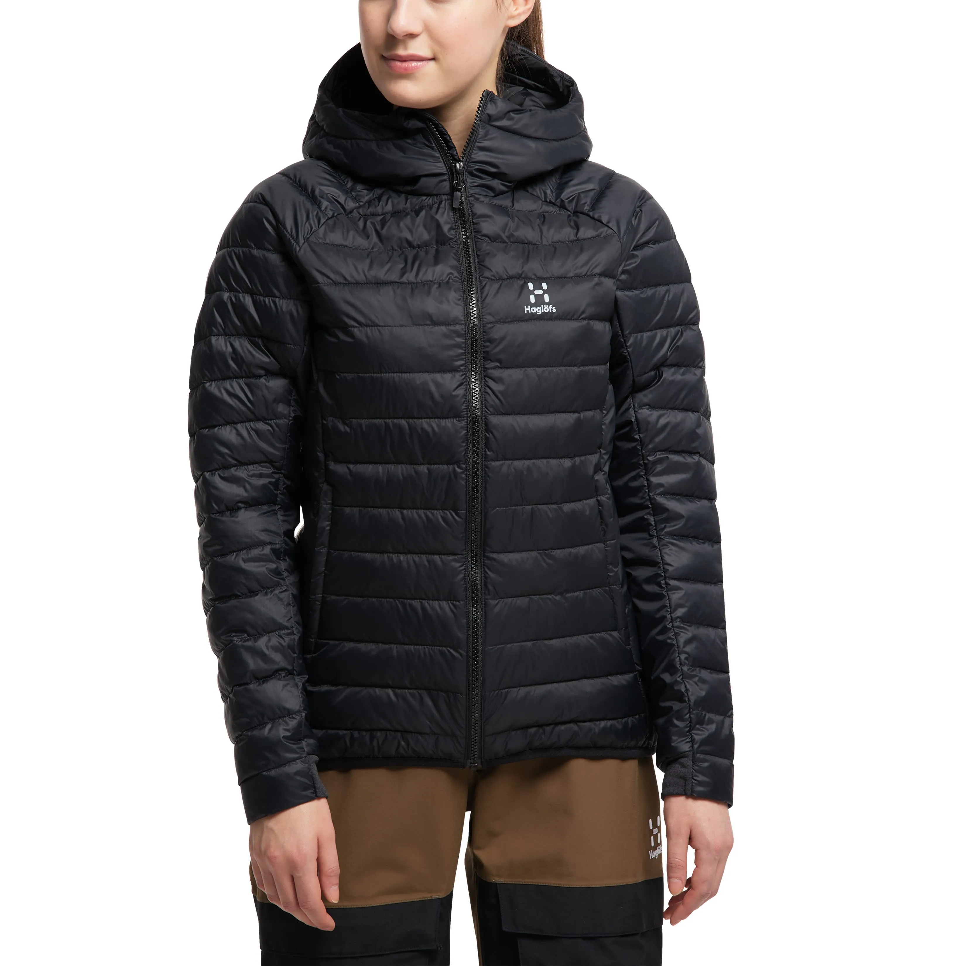 Haglöfs Women&#x27;s Spire Mimic Hood True Black | Buy Haglöfs Women&#x27;s Spire Mimic Hood True Black here | Outnorth