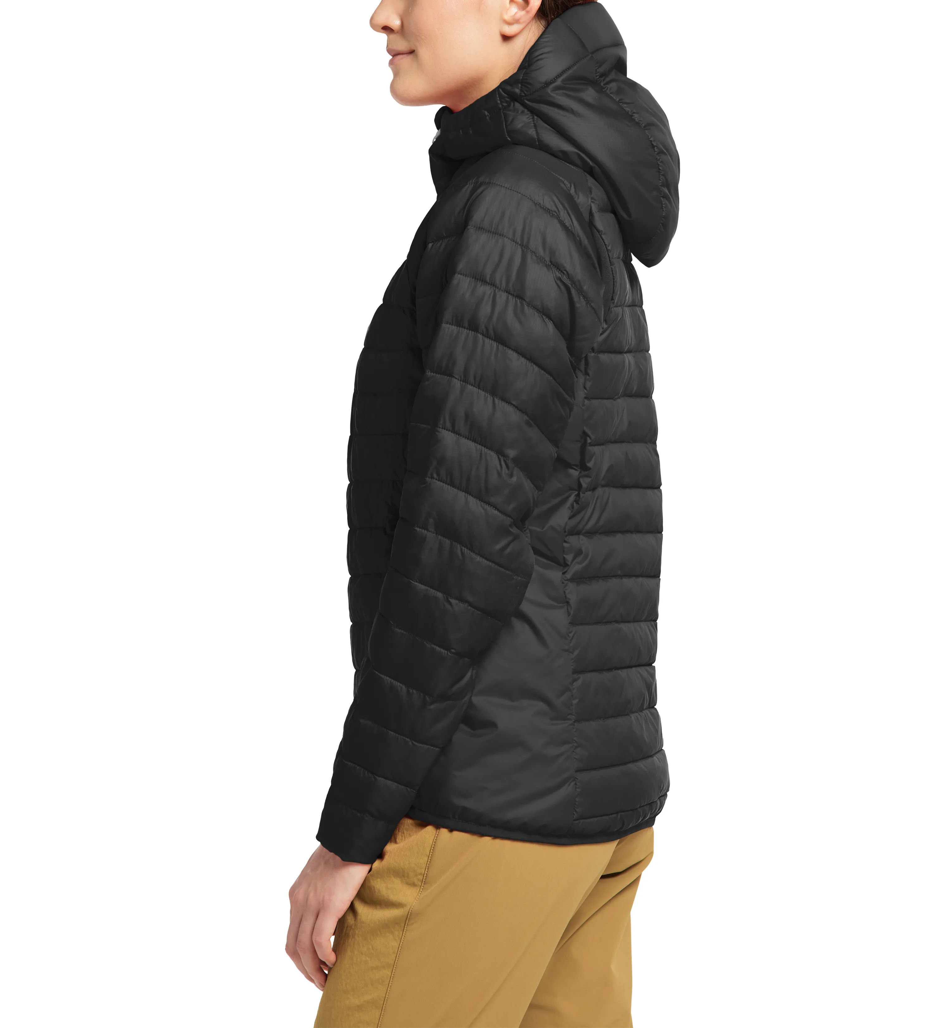 Haglöfs Women&#x27;s Spire Mimic Hood True Black Solid | Buy Haglöfs Women&#x27;s Spire Mimic Hood True Black Solid here | Outnorth