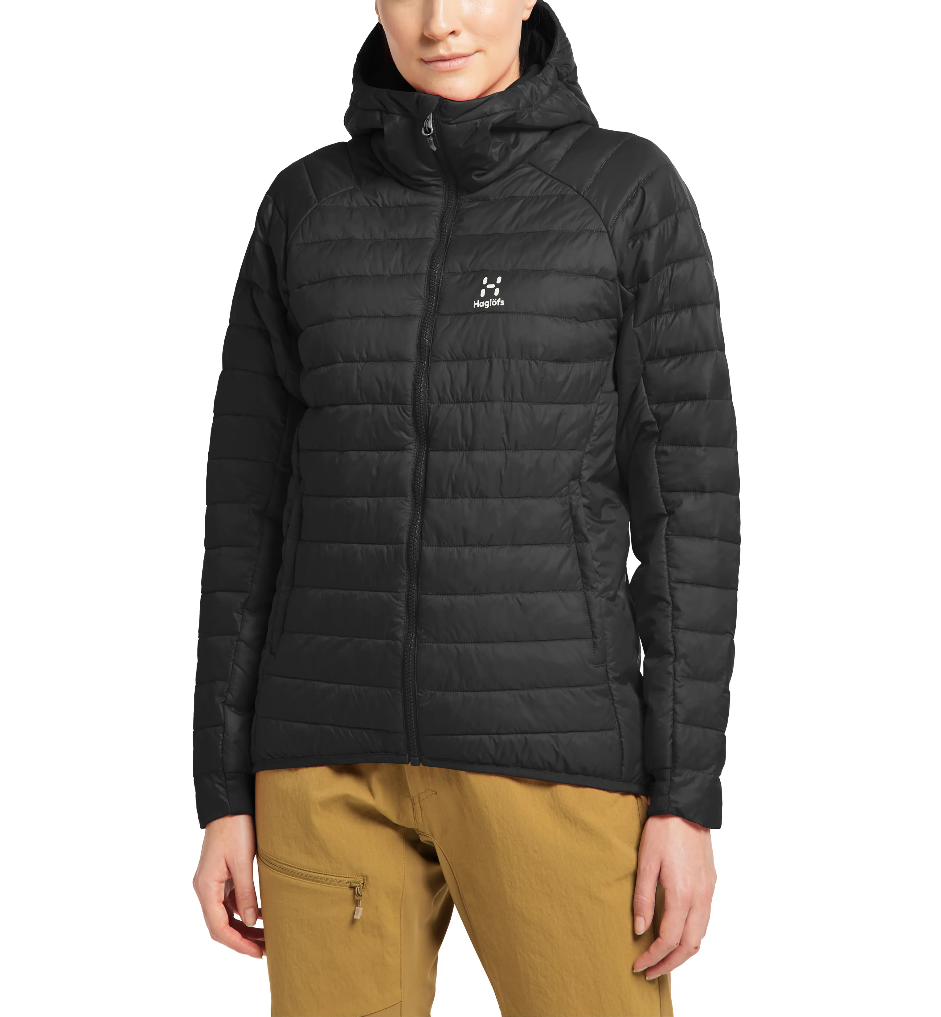 Haglöfs Women&#x27;s Spire Mimic Hood True Black Solid | Buy Haglöfs Women&#x27;s Spire Mimic Hood True Black Solid here | Outnorth