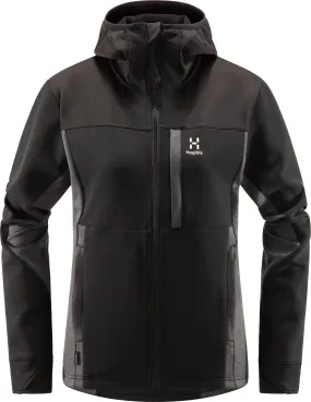 Haglöfs Women&#x27;s Vassi Mid Hood True Black/Magnetite | Buy Haglöfs Women&#x27;s Vassi Mid Hood True Black/Magnetite here | Outnorth