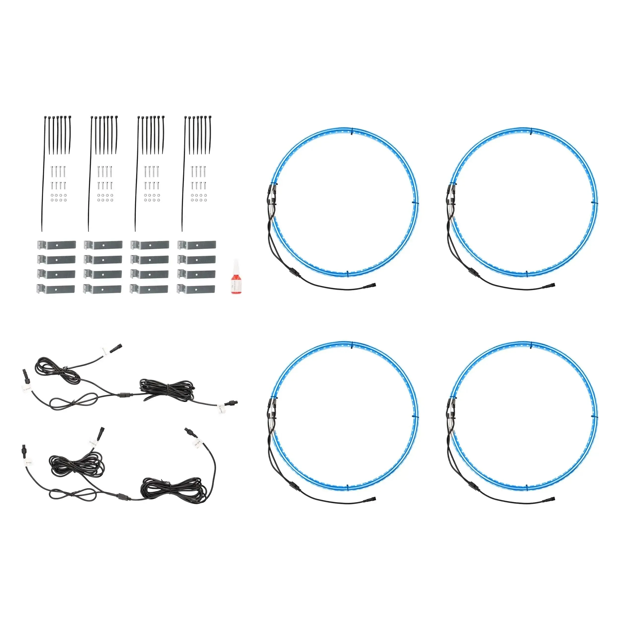 Heise HE-RGB1-W14 14" LED Wheel Light Set IP68 For RGB-CB1