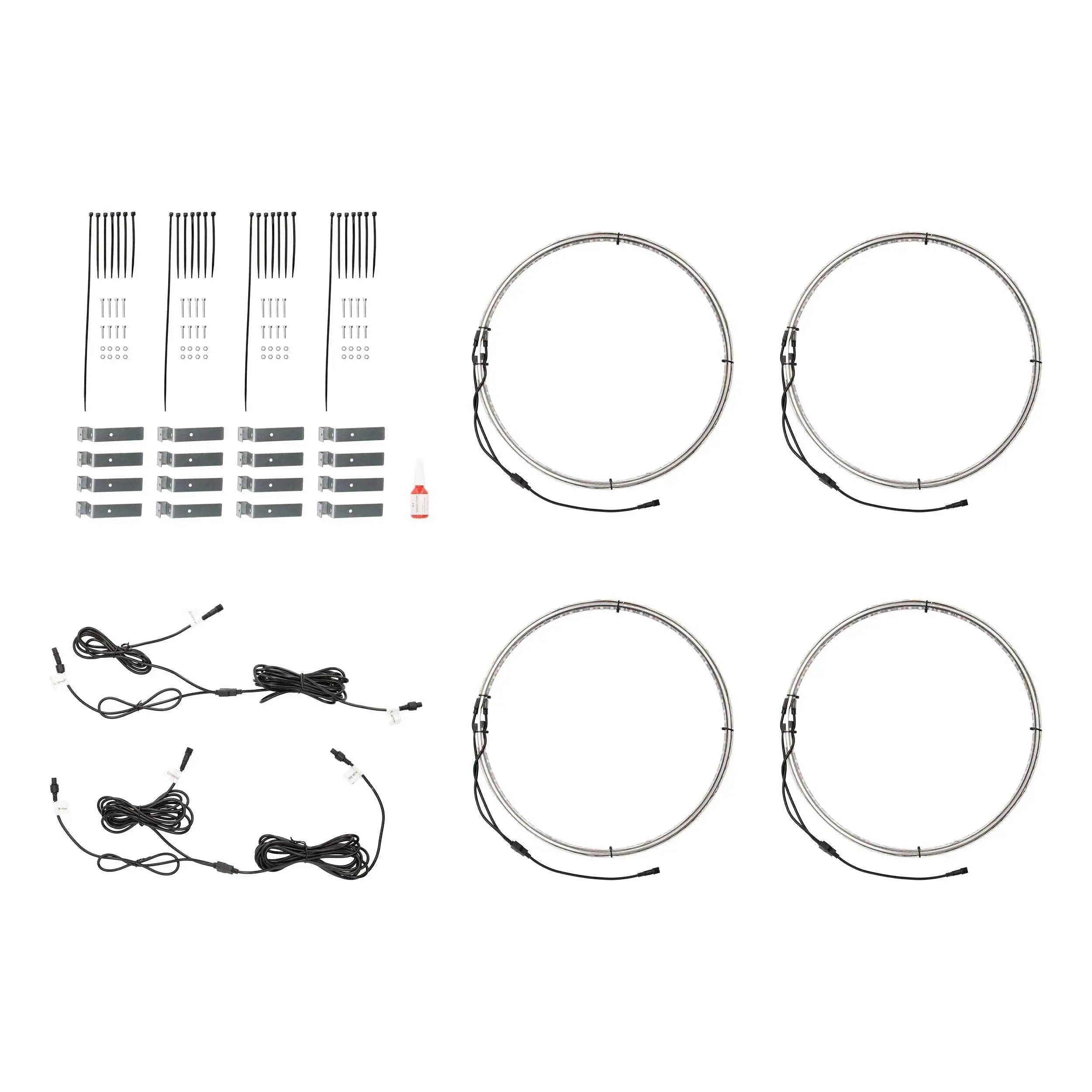 Heise HE-RGB1-W14 14" LED Wheel Light Set IP68 For RGB-CB1
