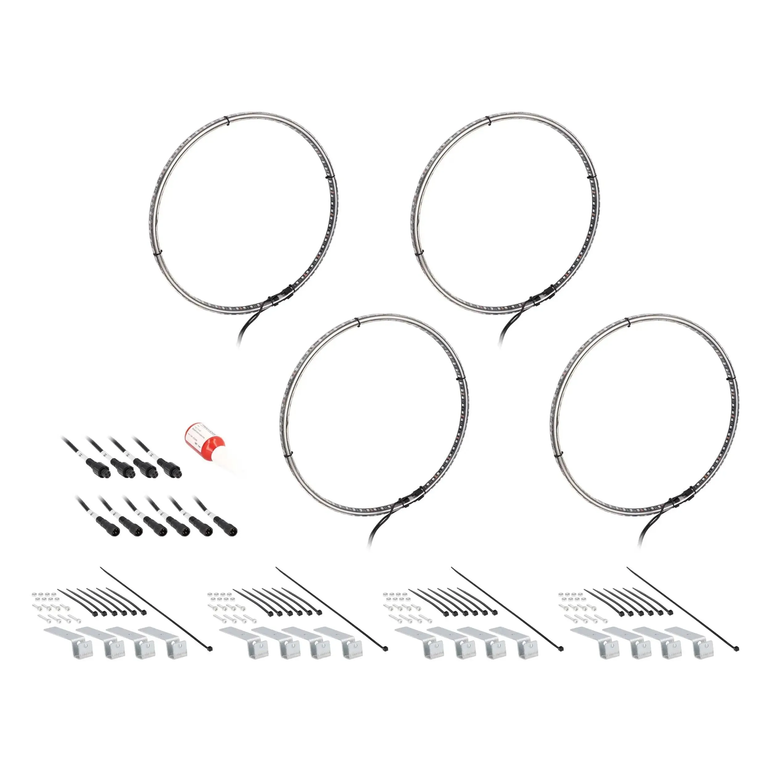 Heise HE-RGB1-W14 14" LED Wheel Light Set IP68 For RGB-CB1