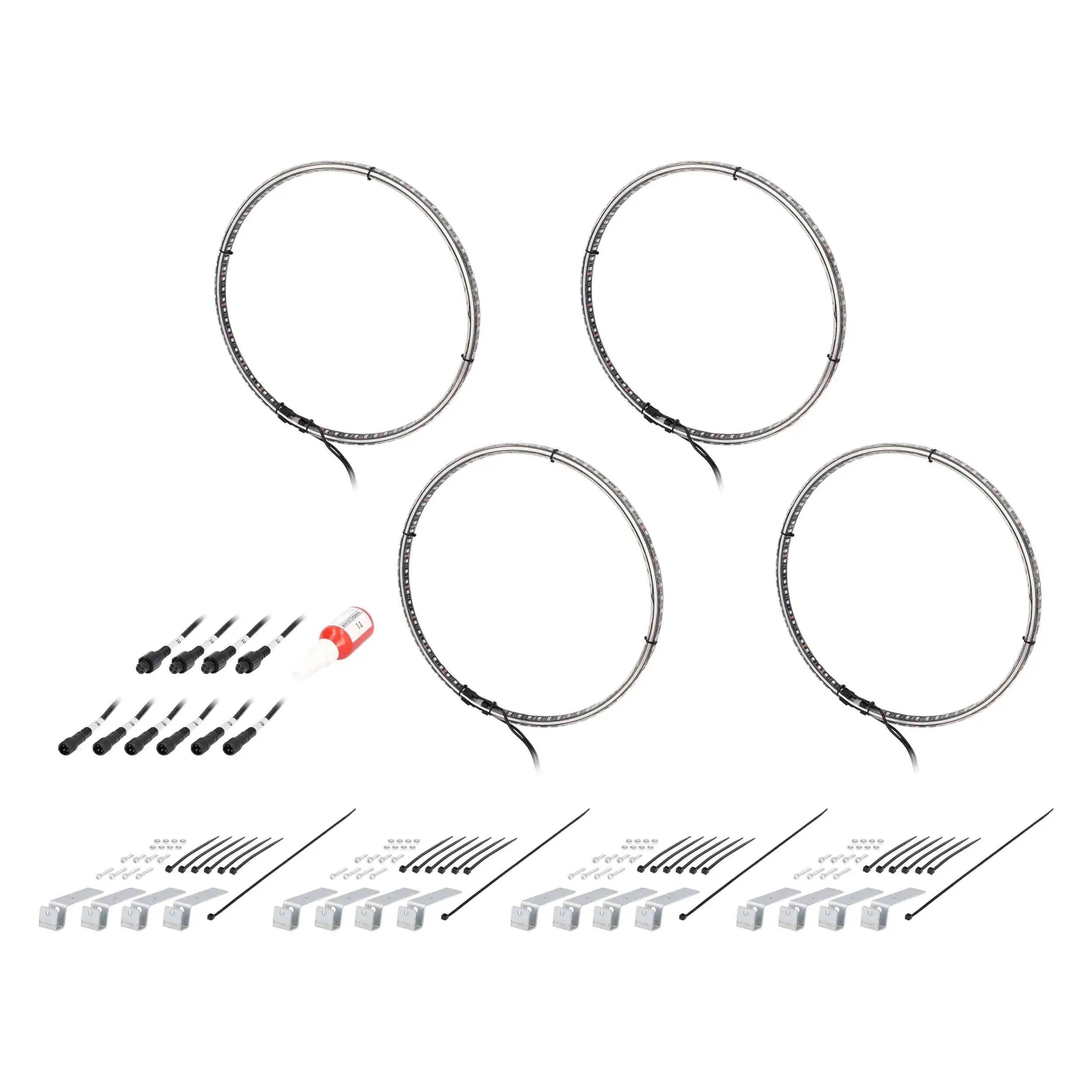 Heise HE-RGB1-W14 14" LED Wheel Light Set IP68 For RGB-CB1