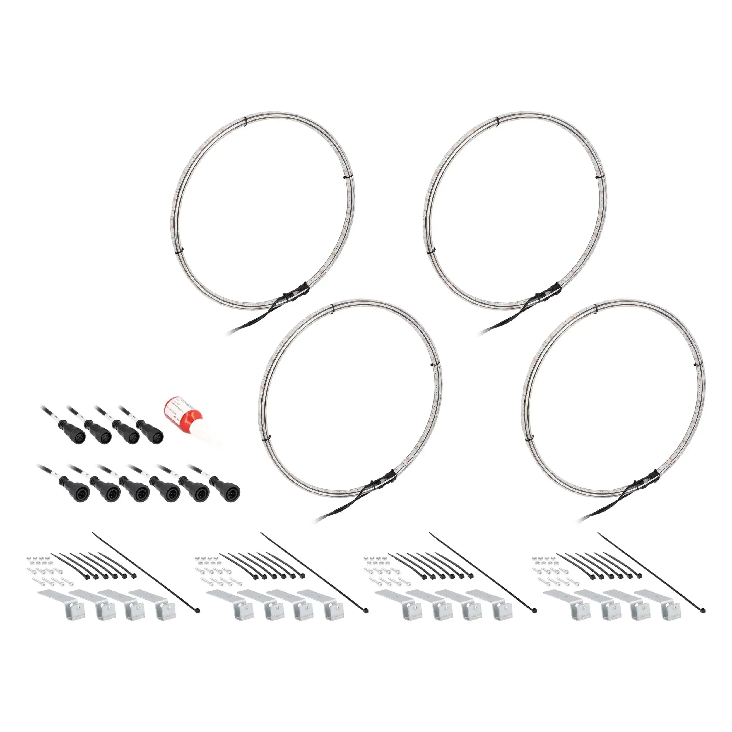 Heise HE-RGBW1-W14 14" LED Wheel Light Set IP68 For RGBW-CB1