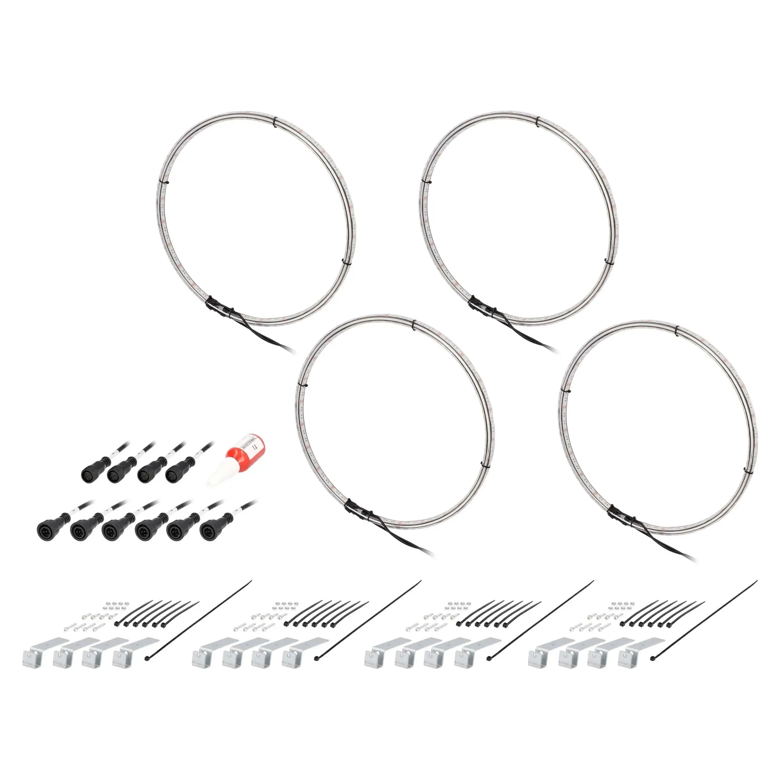 Heise HE-RGBW1-W14 14" LED Wheel Light Set IP68 For RGBW-CB1