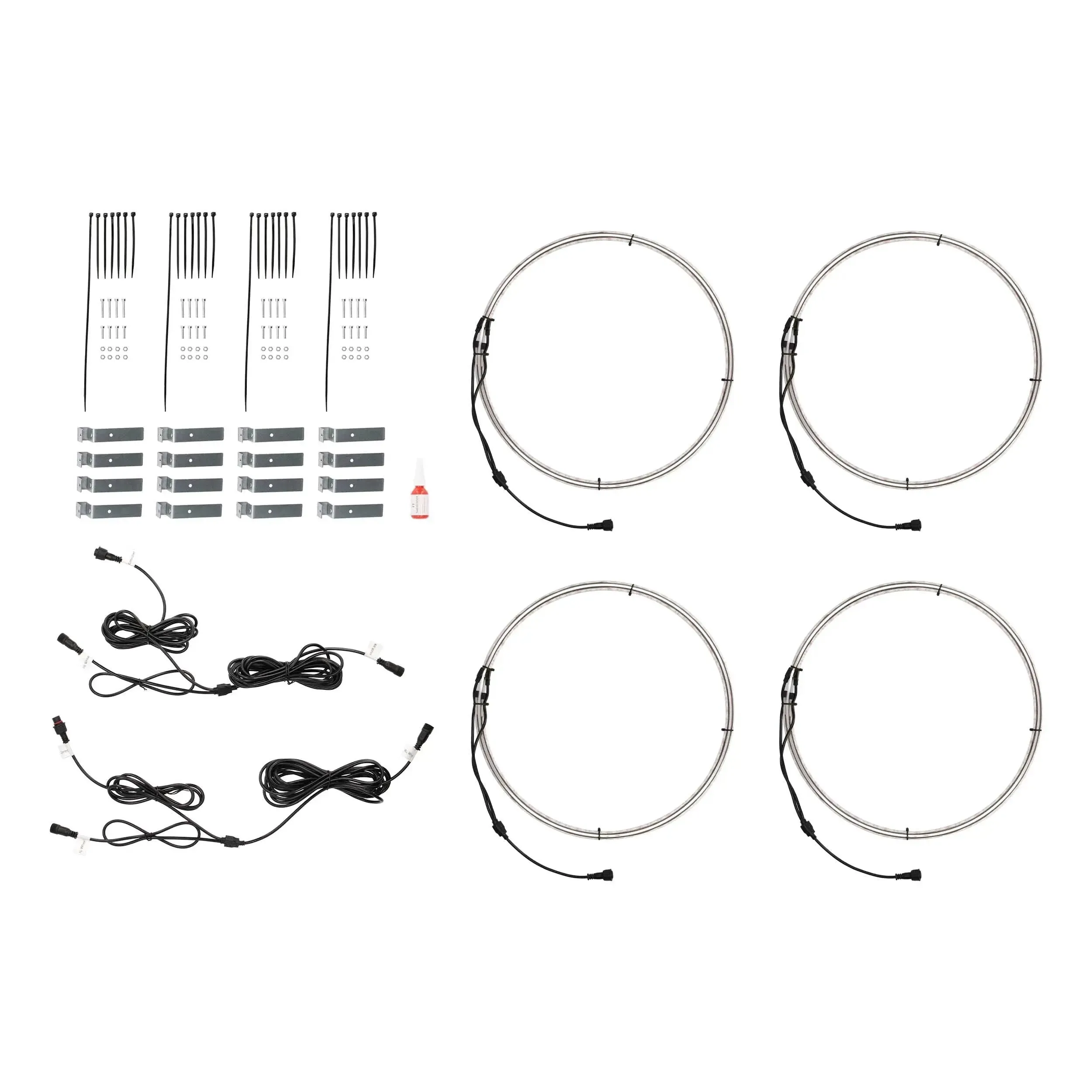 Heise HE-RGBW1-W14 14" LED Wheel Light Set IP68 For RGBW-CB1